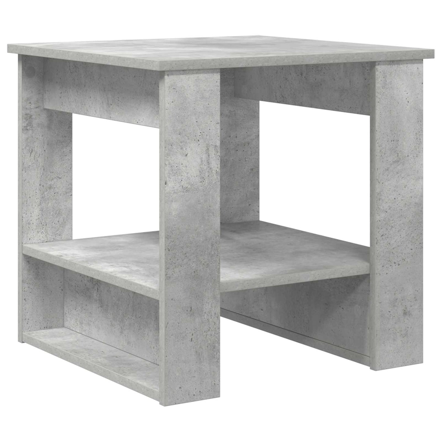 Salontafel Beton Grijs 51 x 50 x 50 cm Bewerkt hout is nu te koop bij PeponiXL, paradijselijk wonen!