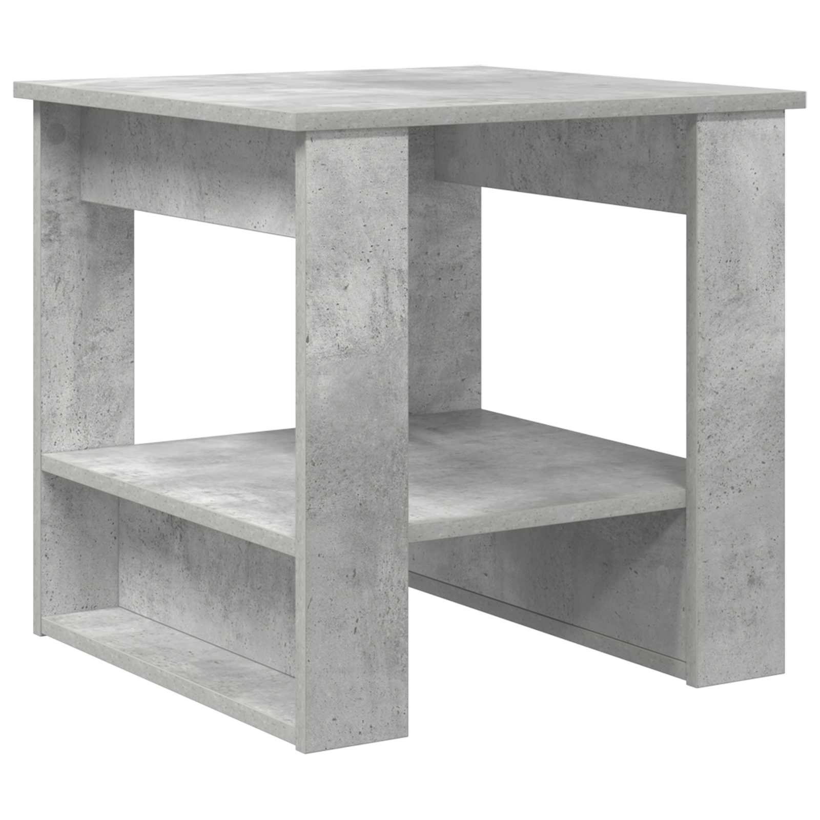 Salontafel Beton Grijs 51 x 50 x 50 cm Bewerkt hout is nu te koop bij PeponiXL, paradijselijk wonen!