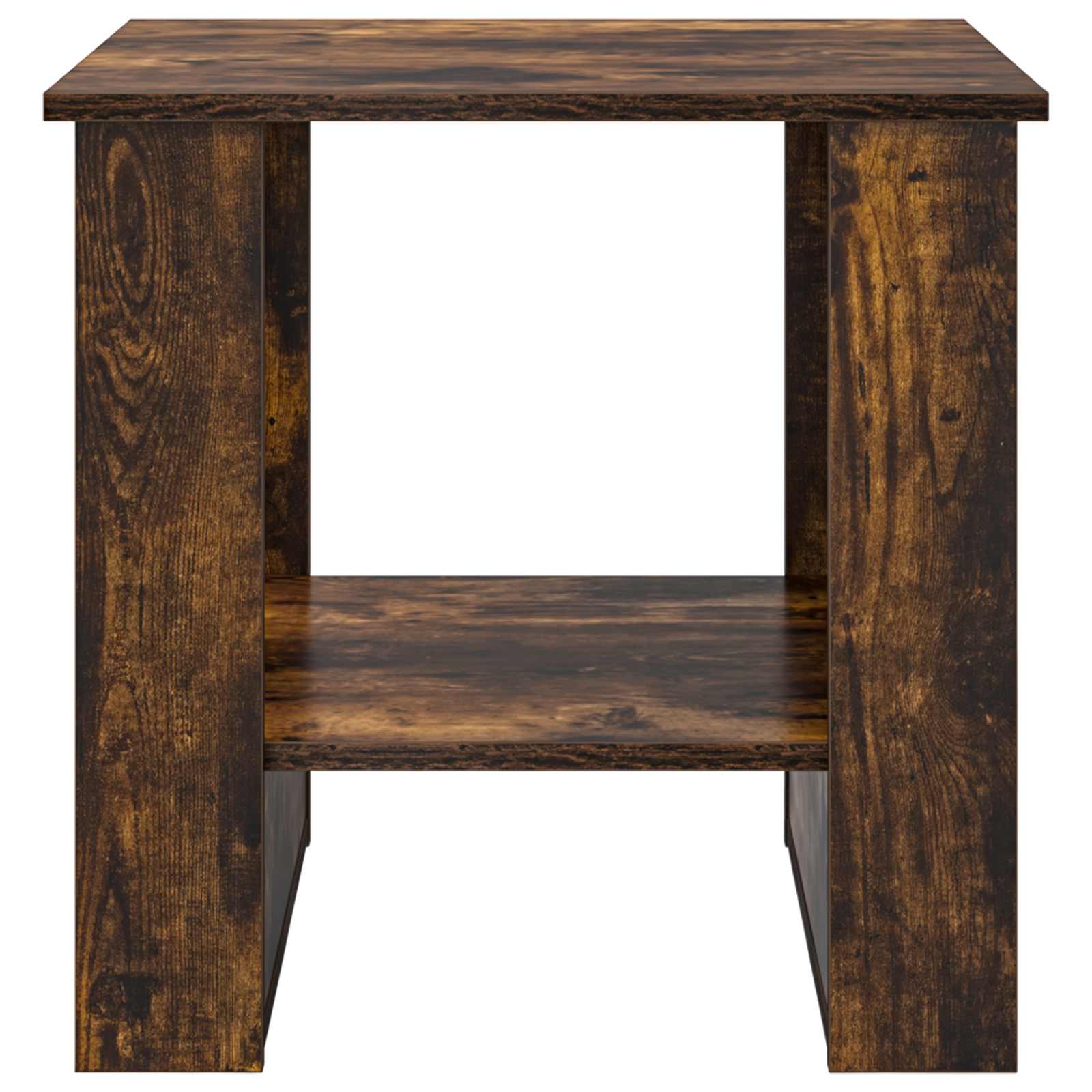 Salontafel Gerookt eiken 51 x 50 x 50 cm Bewerkt hout is nu te koop bij PeponiXL, paradijselijk wonen!
