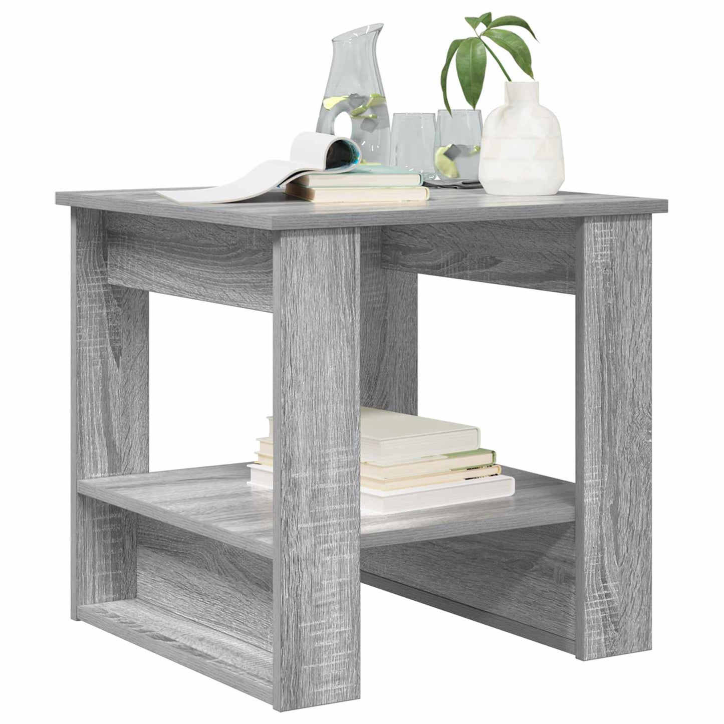 Salontafel Grijs Sonoma 51 x 50 x 50 cm Bewerkt hout is nu te koop bij PeponiXL, paradijselijk wonen!