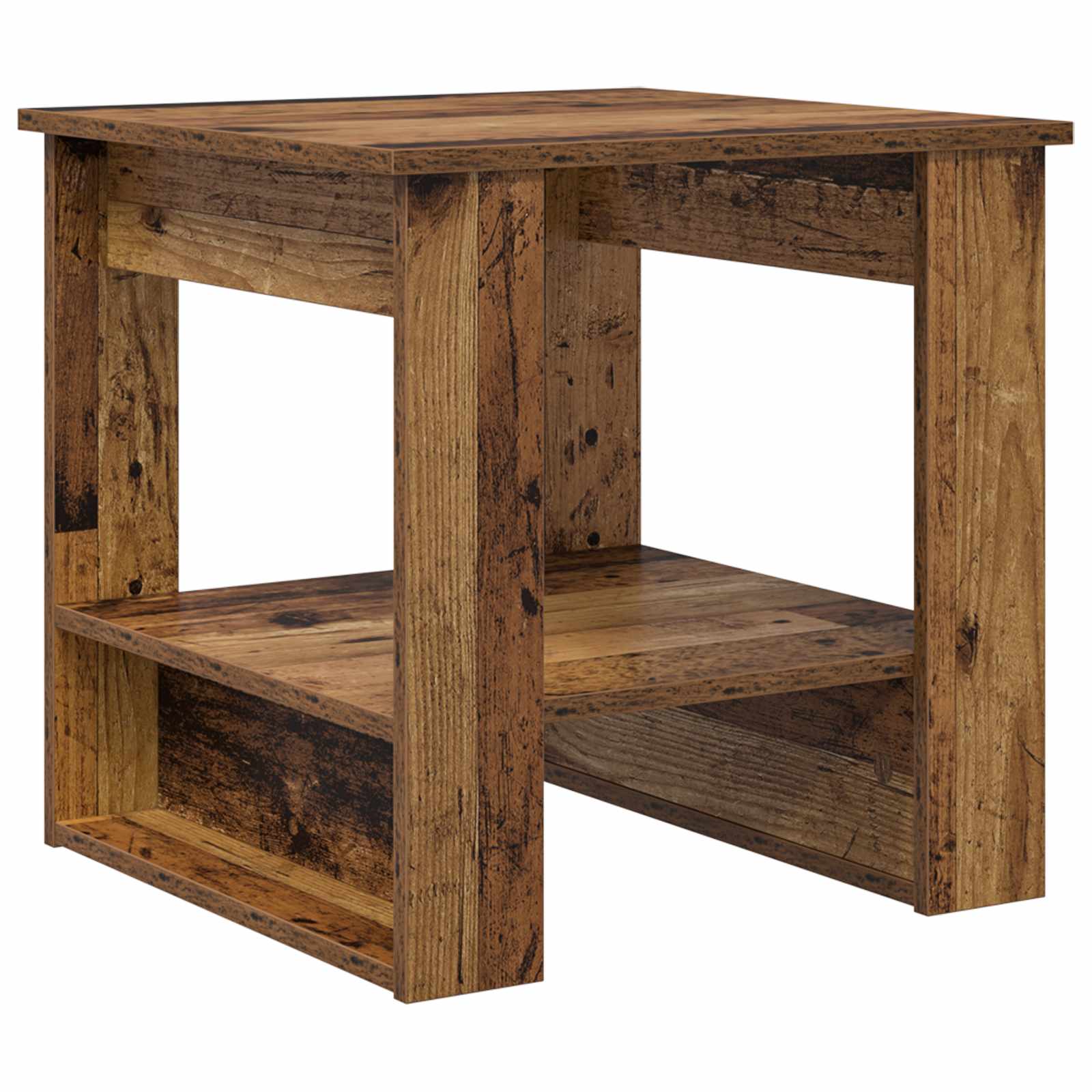 Salontafel Oudhout 51 x 50 x 50 cm Bewerkt hout is nu te koop bij PeponiXL, paradijselijk wonen!