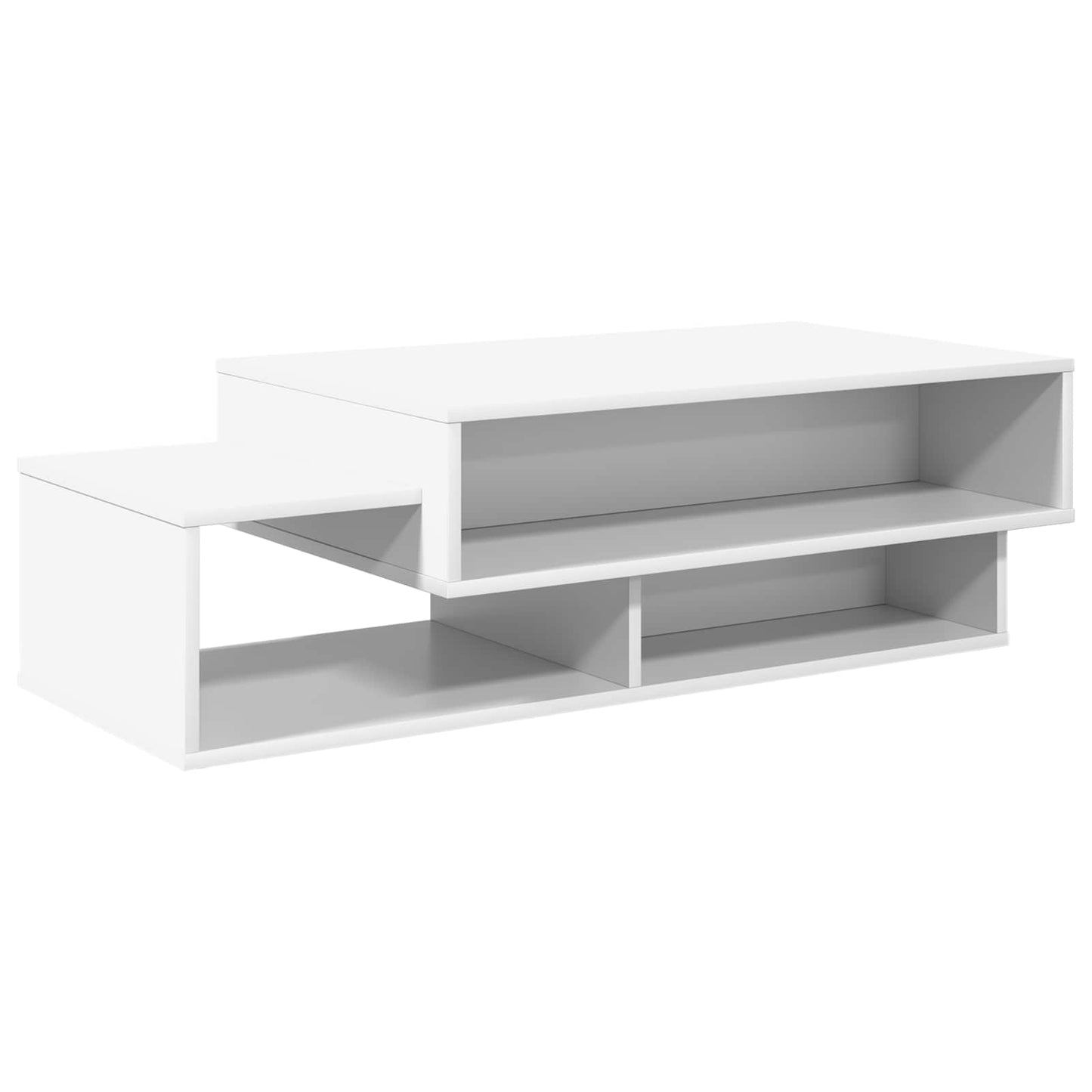 Salontafel Wit 105 x 50 x 32,5 cm Bewerkt hout is nu te koop bij PeponiXL, paradijselijk wonen!