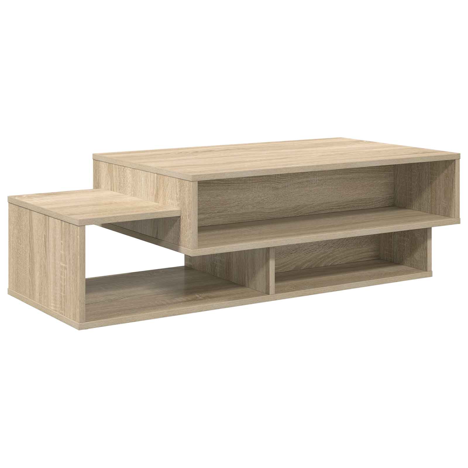 Salontafel Sonoma Eiken 105 x 50 x 32,5 cm Bewerkt hout is nu te koop bij PeponiXL, paradijselijk wonen!