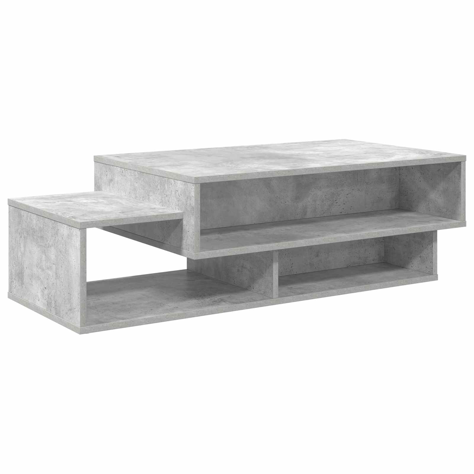 Salontafel Beton Grijs 105 x 50 x 32,5 cm Bewerkt hout is nu te koop bij PeponiXL, paradijselijk wonen!