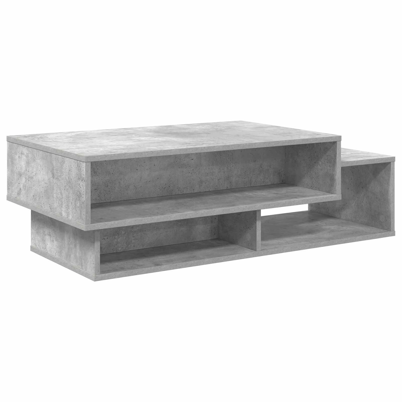 Salontafel Beton Grijs 105 x 50 x 32,5 cm Bewerkt hout is nu te koop bij PeponiXL, paradijselijk wonen!