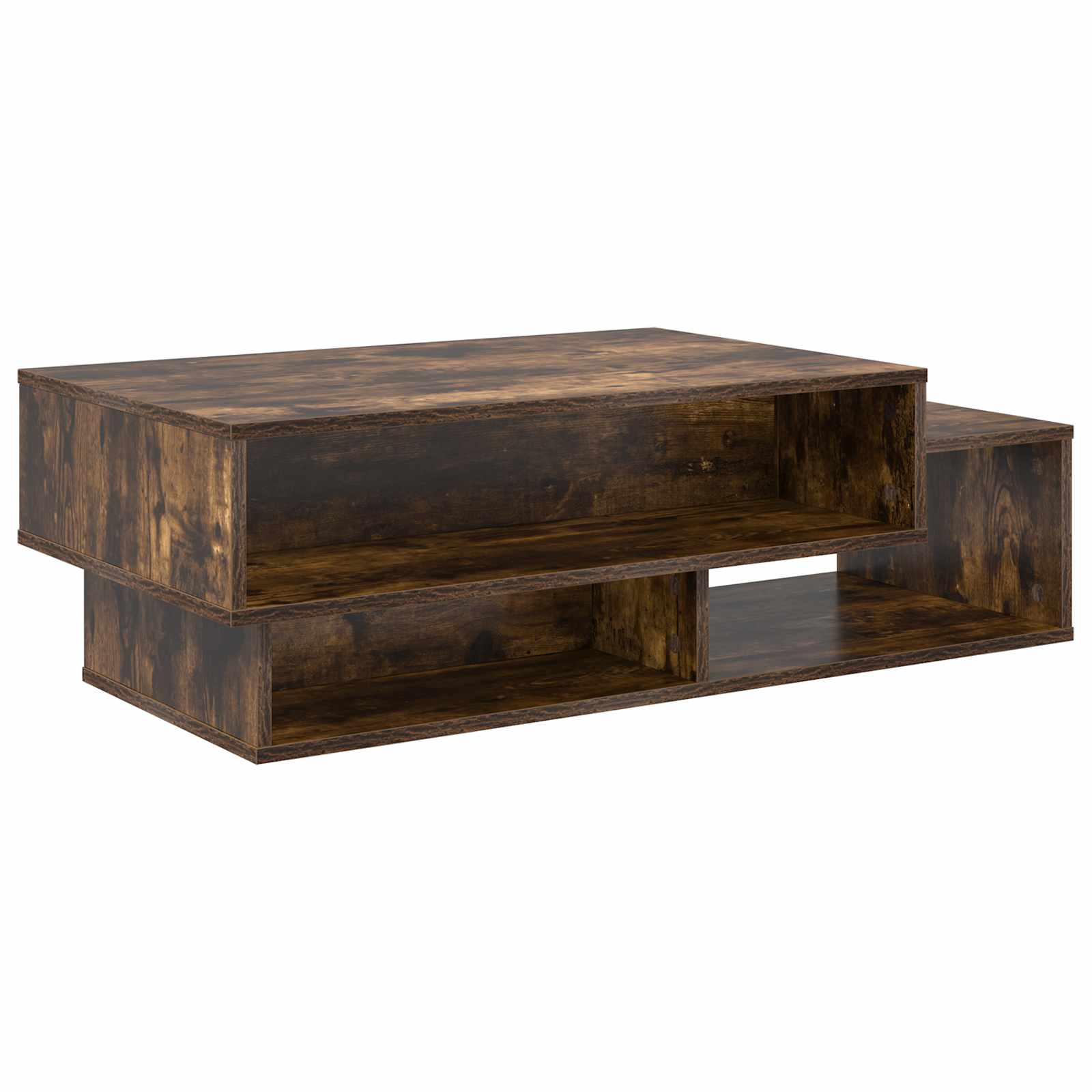 Salontafel Gerookt eiken 105 x 50 x 32,5 cm Bewerkt hout is nu te koop bij PeponiXL, paradijselijk wonen!