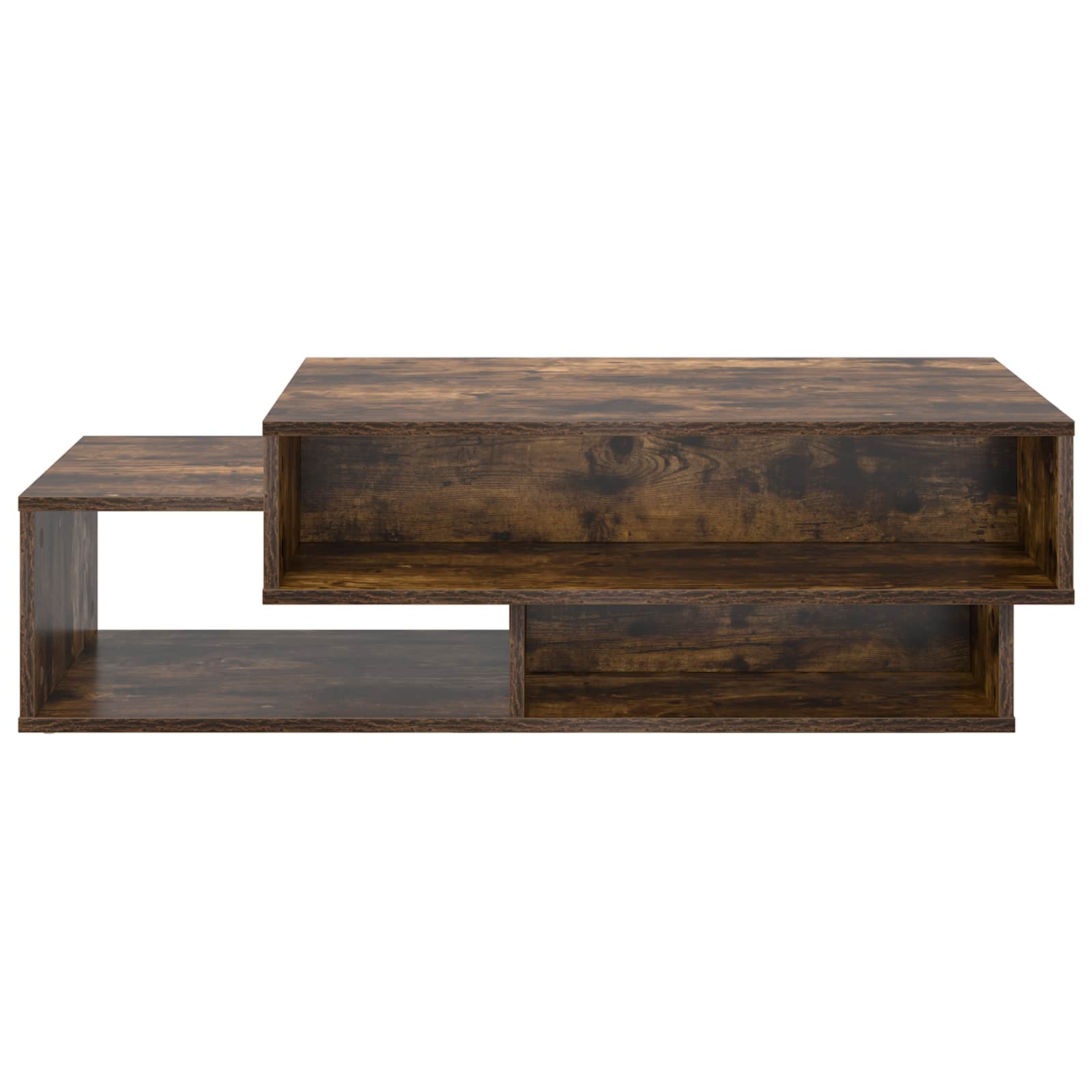Salontafel Gerookt eiken 105 x 50 x 32,5 cm Bewerkt hout is nu te koop bij PeponiXL, paradijselijk wonen!