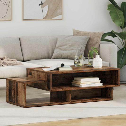 Salontafel Oudhout 105 x 50 x 32,5 cm Bewerkt hout is nu te koop bij PeponiXL, paradijselijk wonen!
