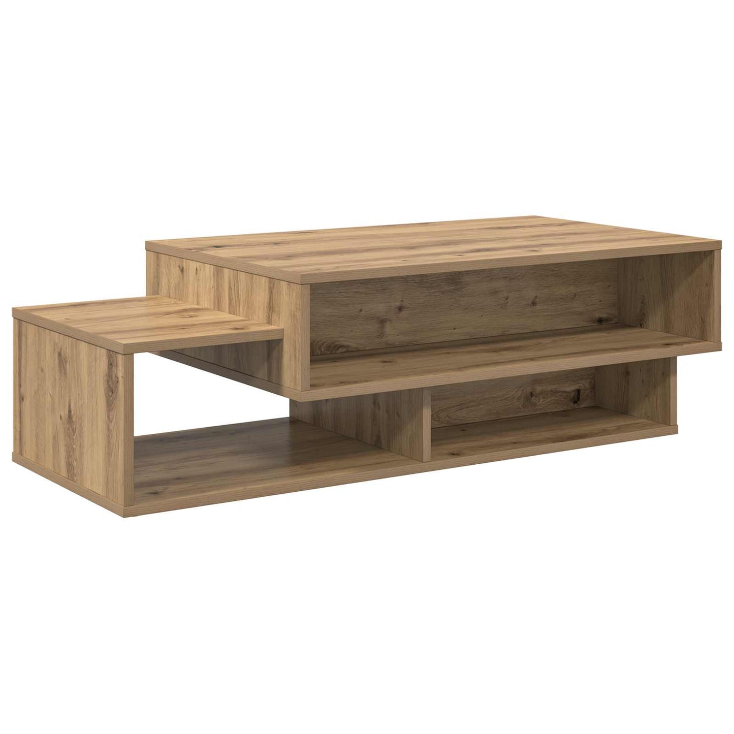 Salontafel Artisan Eiken 105 x 50 x 32,5 cm Bewerkt hout is nu te koop bij PeponiXL, paradijselijk wonen!