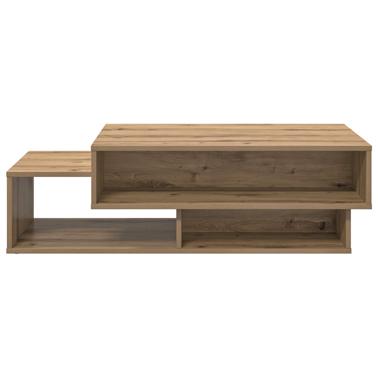 Salontafel Artisan Eiken 105 x 50 x 32,5 cm Bewerkt hout is nu te koop bij PeponiXL, paradijselijk wonen!