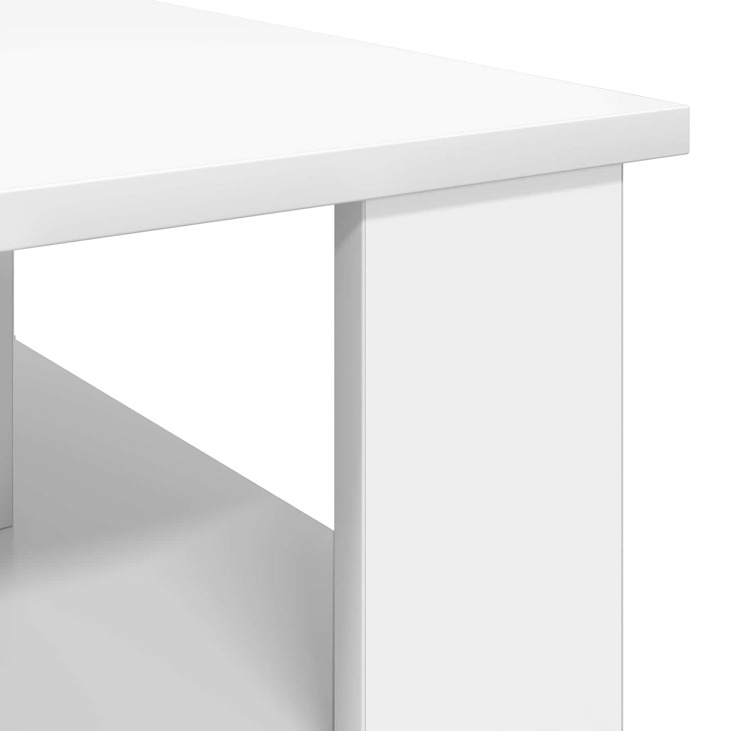 Salontafel Wit 90 x 50 x 40 cm Bewerkt hout is nu te koop bij PeponiXL, paradijselijk wonen!