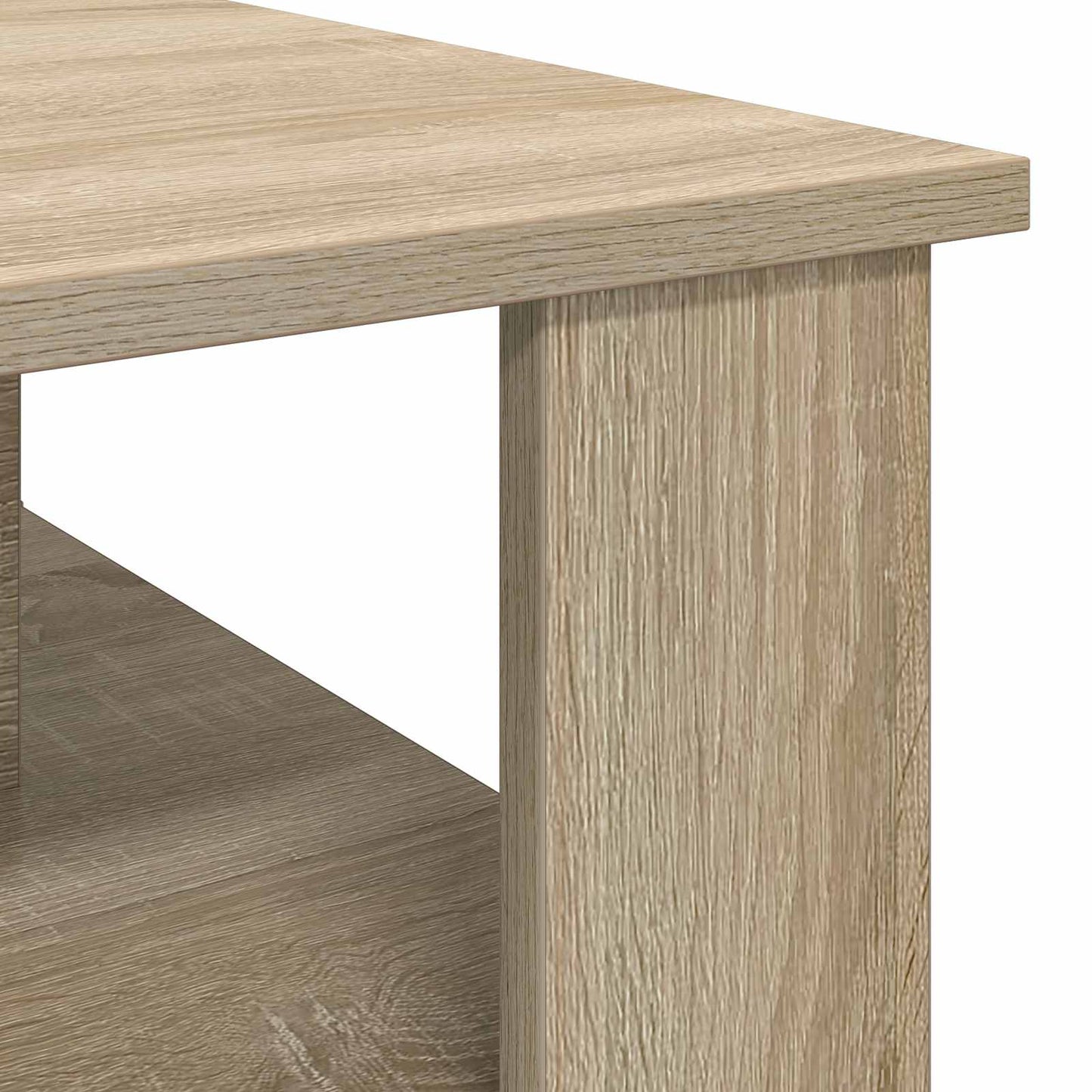 Salontafel Sonoma Eiken 90 x 50 x 40 cm Bewerkt hout is nu te koop bij PeponiXL, paradijselijk wonen!