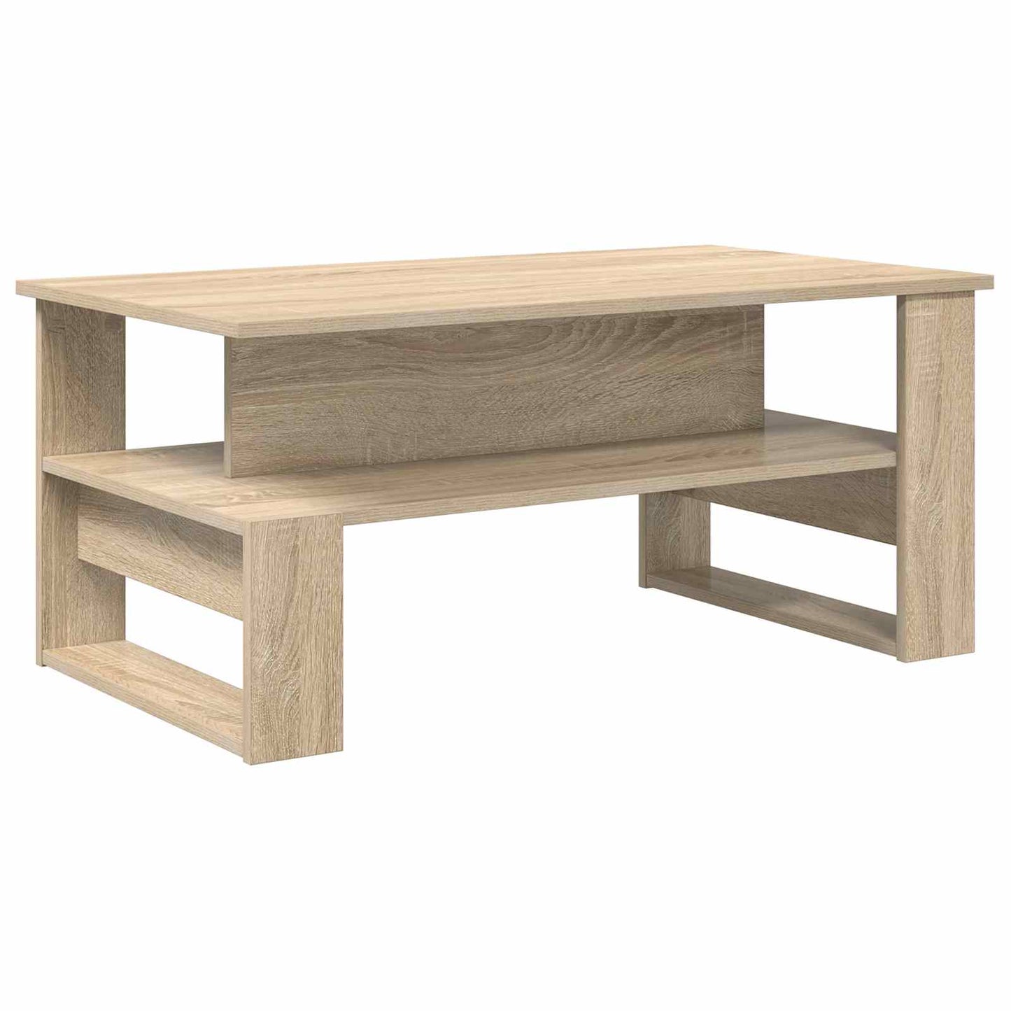 Salontafel Sonoma Eiken 90 x 50 x 40 cm Bewerkt hout is nu te koop bij PeponiXL, paradijselijk wonen!