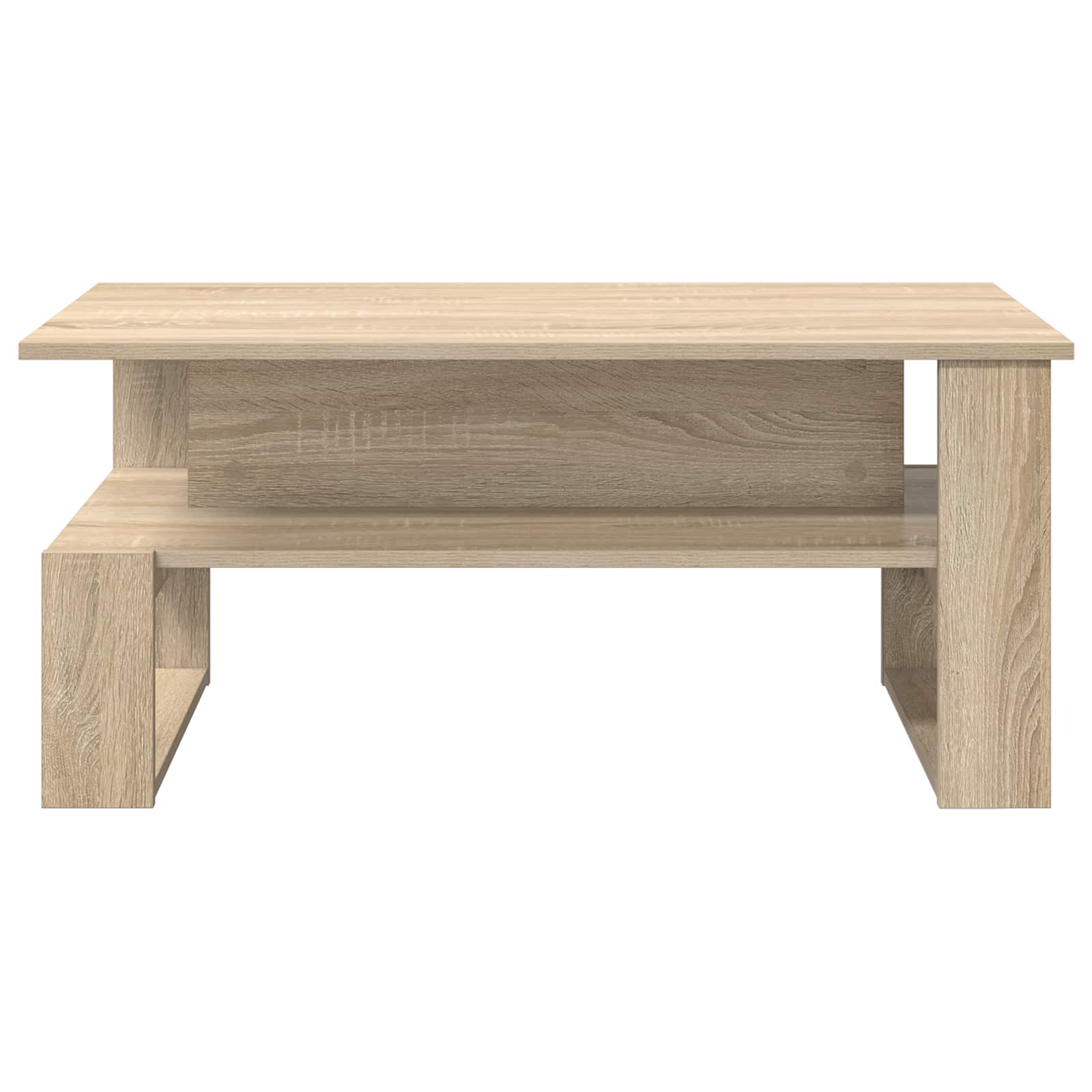 Salontafel Sonoma Eiken 90 x 50 x 40 cm Bewerkt hout is nu te koop bij PeponiXL, paradijselijk wonen!