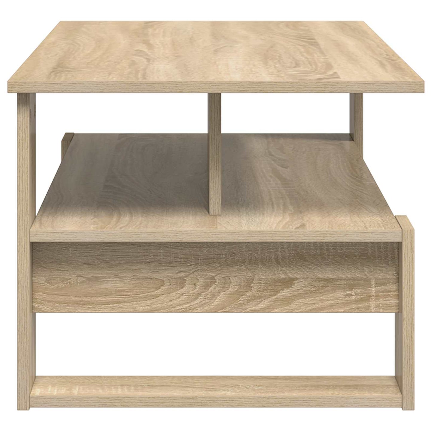 Salontafel Sonoma Eiken 90 x 50 x 40 cm Bewerkt hout is nu te koop bij PeponiXL, paradijselijk wonen!