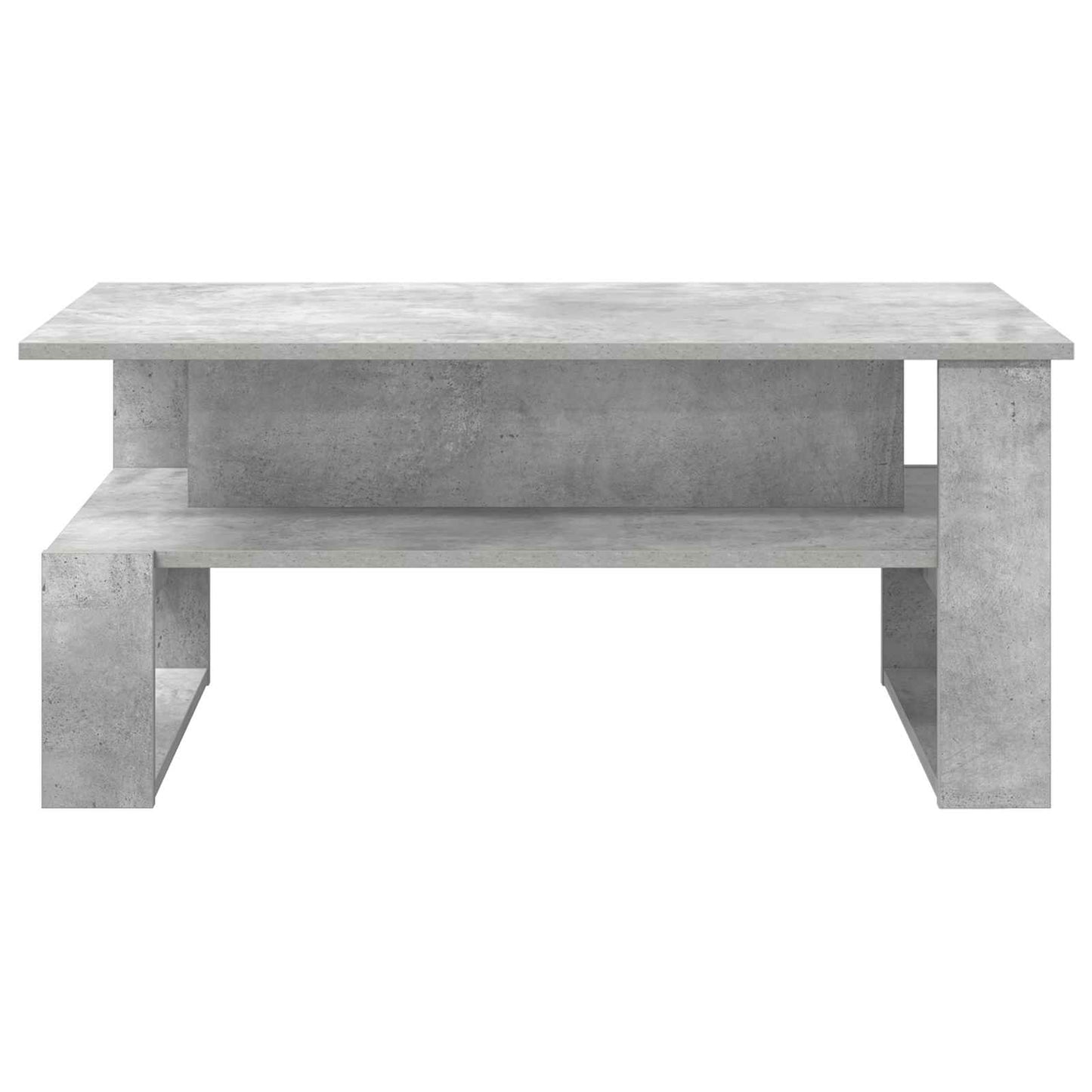 Salontafel Beton Grijs 90 x 50 x 40 cm Bewerkt hout is nu te koop bij PeponiXL, paradijselijk wonen!
