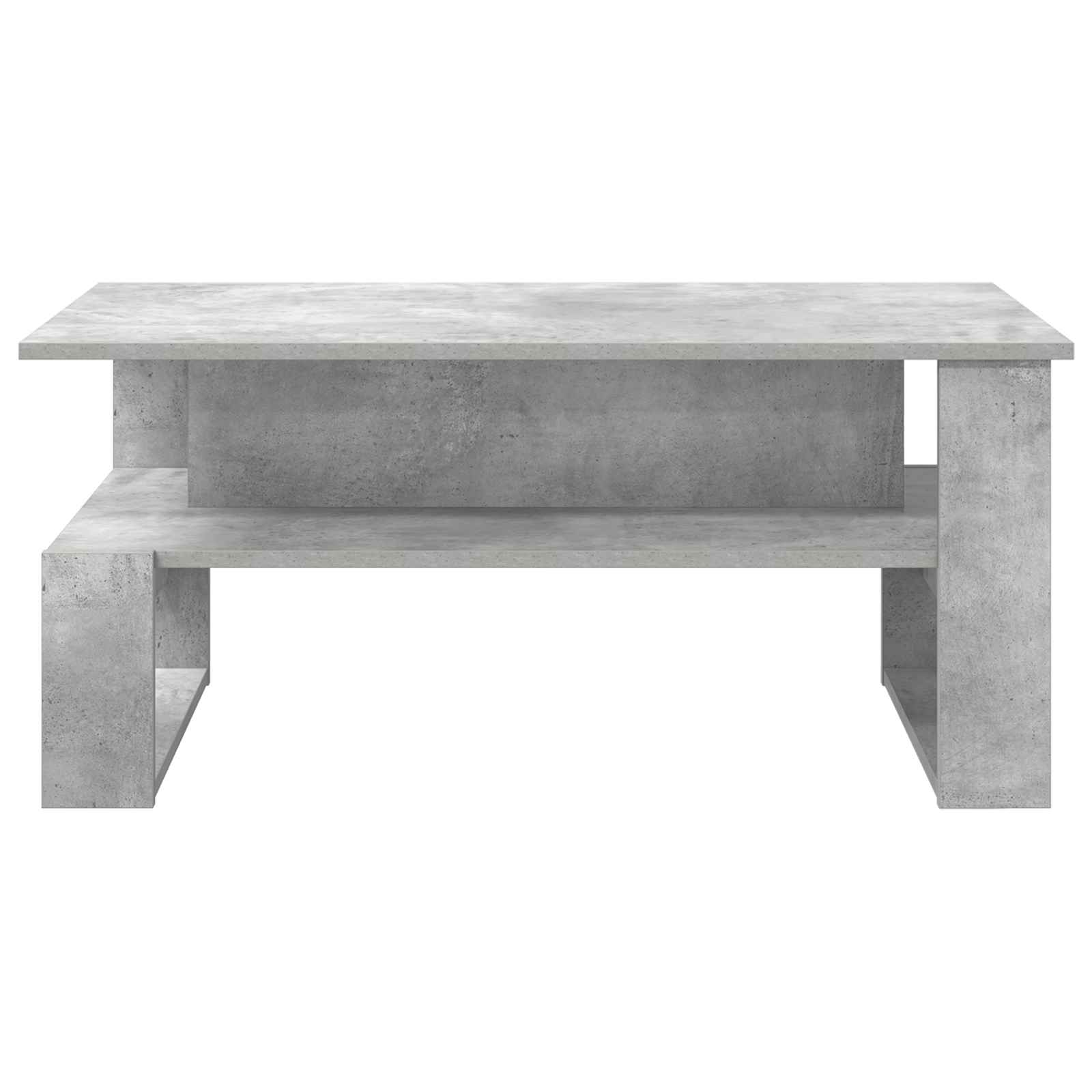 Salontafel Beton Grijs 90 x 50 x 40 cm Bewerkt hout is nu te koop bij PeponiXL, paradijselijk wonen!