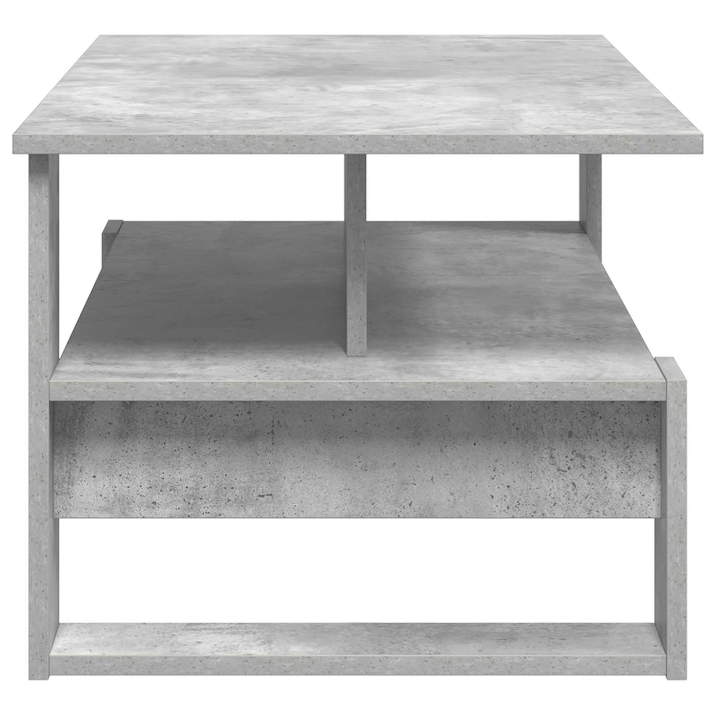 Salontafel Beton Grijs 90 x 50 x 40 cm Bewerkt hout is nu te koop bij PeponiXL, paradijselijk wonen!