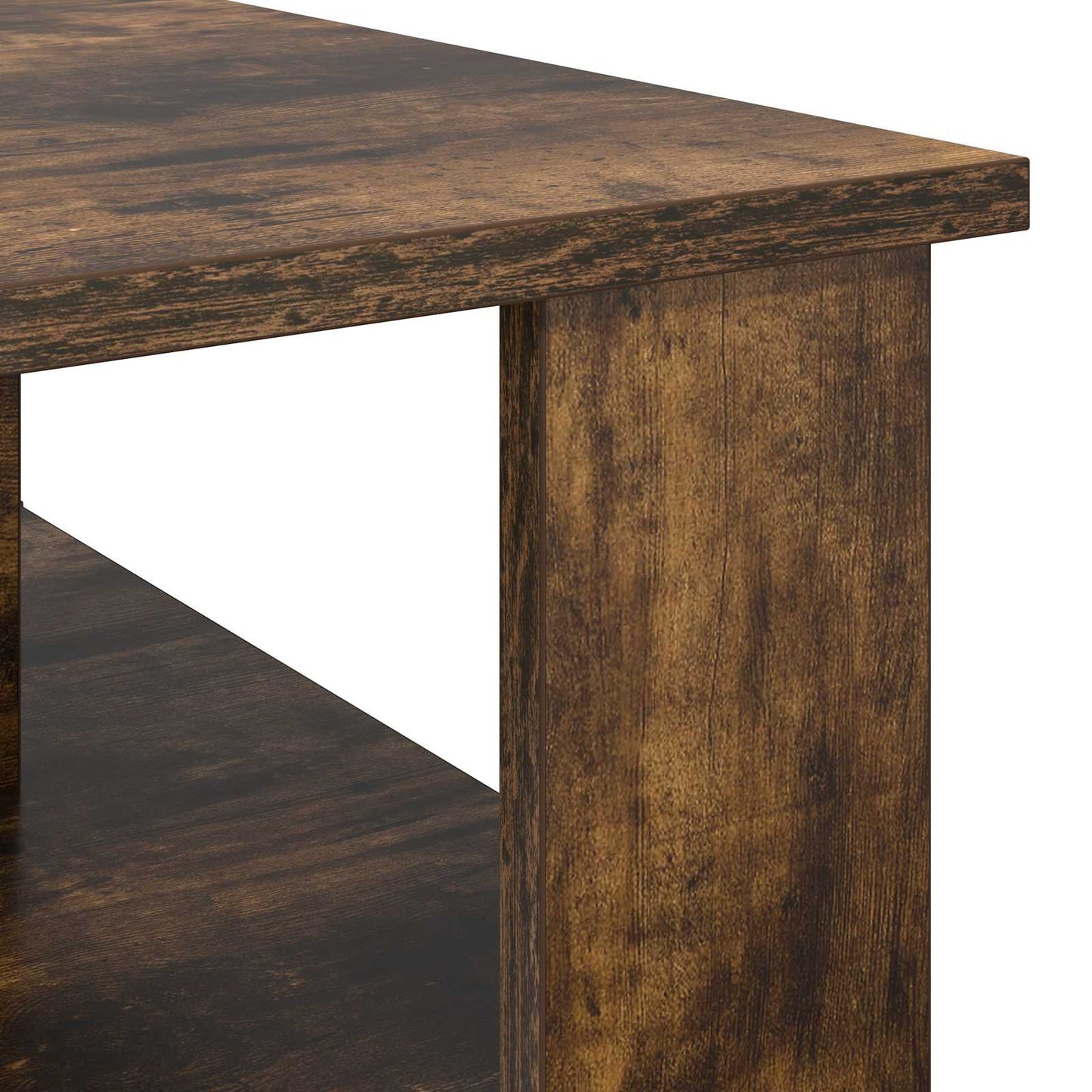 Salontafel Gerookt eiken 90 x 50 x 40 cm Bewerkt hout is nu te koop bij PeponiXL, paradijselijk wonen!