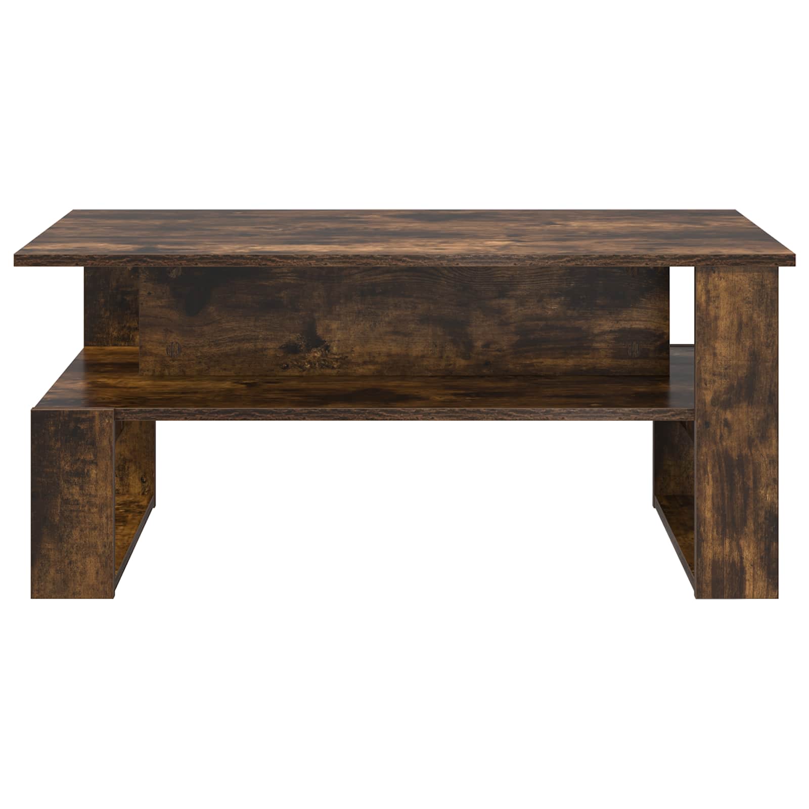 Salontafel Gerookt eiken 90 x 50 x 40 cm Bewerkt hout is nu te koop bij PeponiXL, paradijselijk wonen!