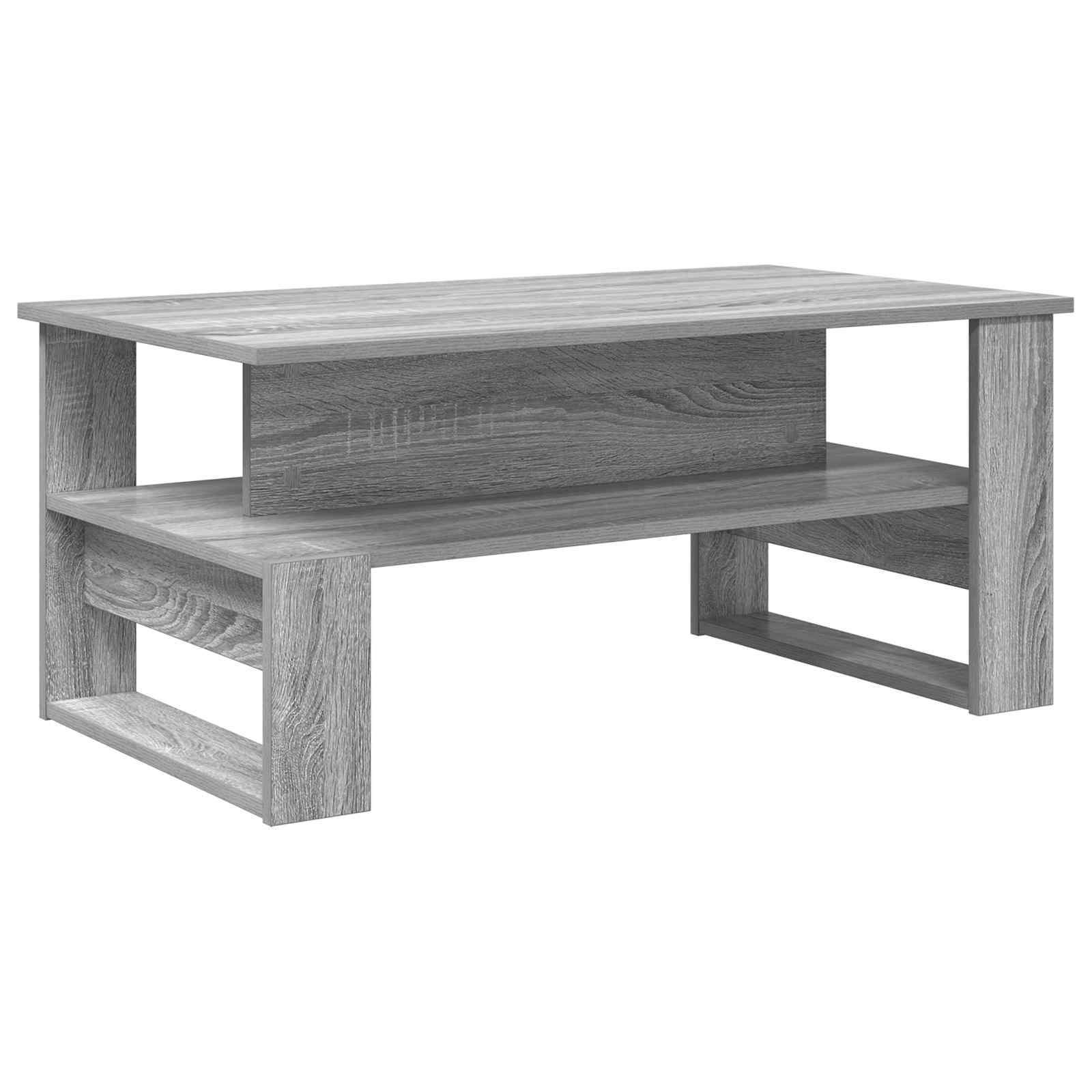 Salontafel Grijs Sonoma 90 x 50 x 40 cm Bewerkt hout is nu te koop bij PeponiXL, paradijselijk wonen!