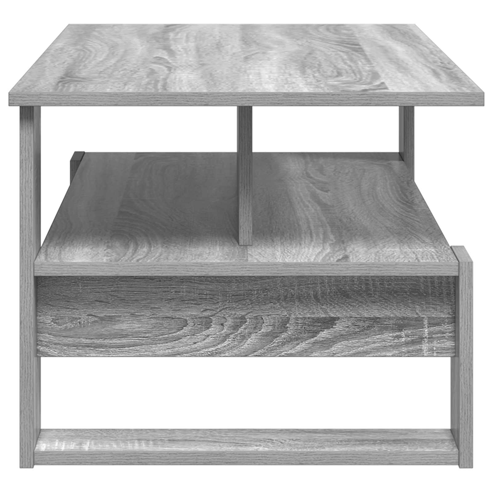 Salontafel Grijs Sonoma 90 x 50 x 40 cm Bewerkt hout is nu te koop bij PeponiXL, paradijselijk wonen!