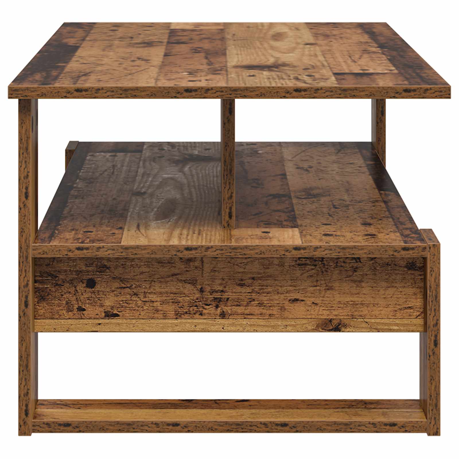 Salontafel Oudhout 90 x 50 x 40 cm Bewerkt hout is nu te koop bij PeponiXL, paradijselijk wonen!