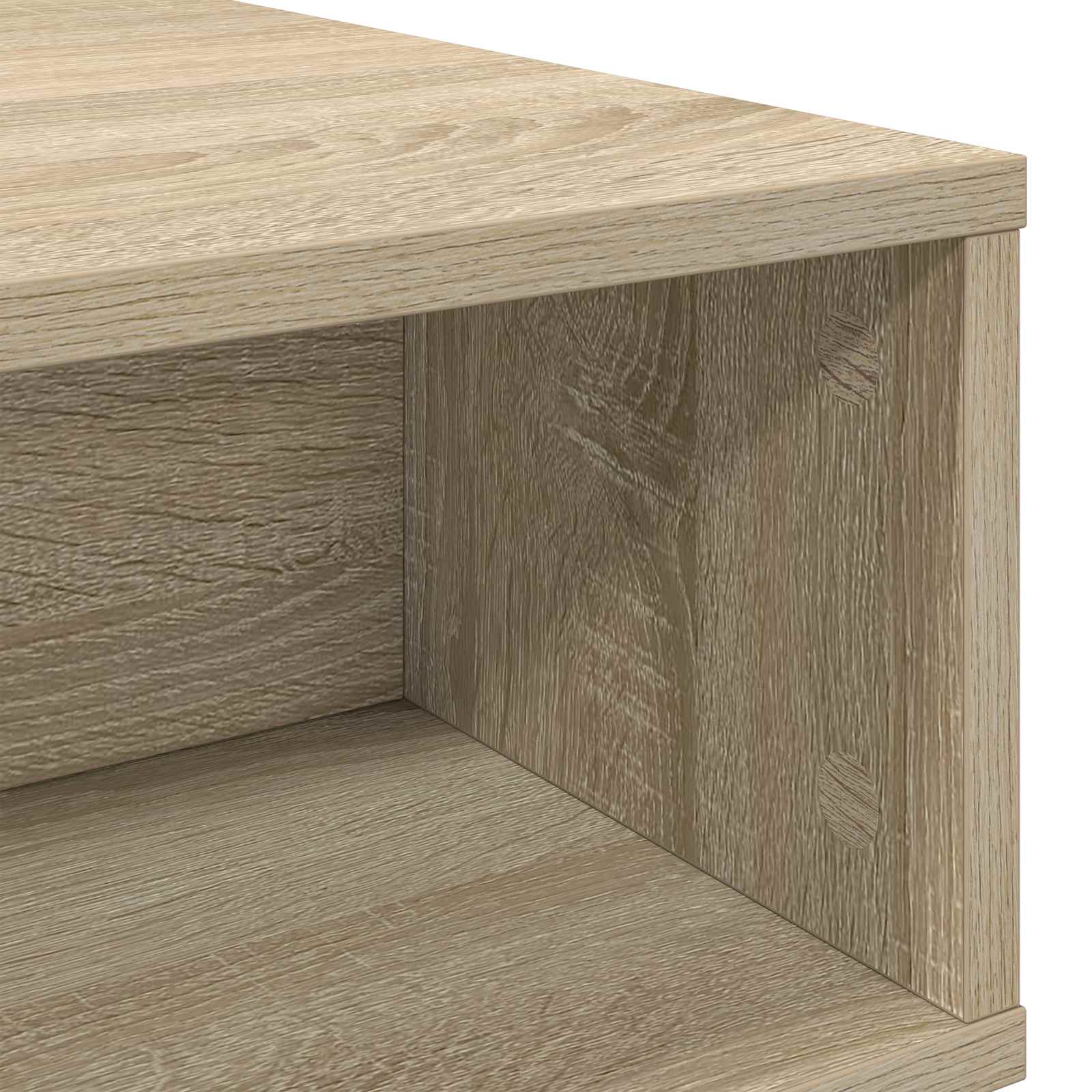 Salontafel Sonoma Eiken 80 x 46 x 35 cm Bewerkt hout is nu te koop bij PeponiXL, paradijselijk wonen!