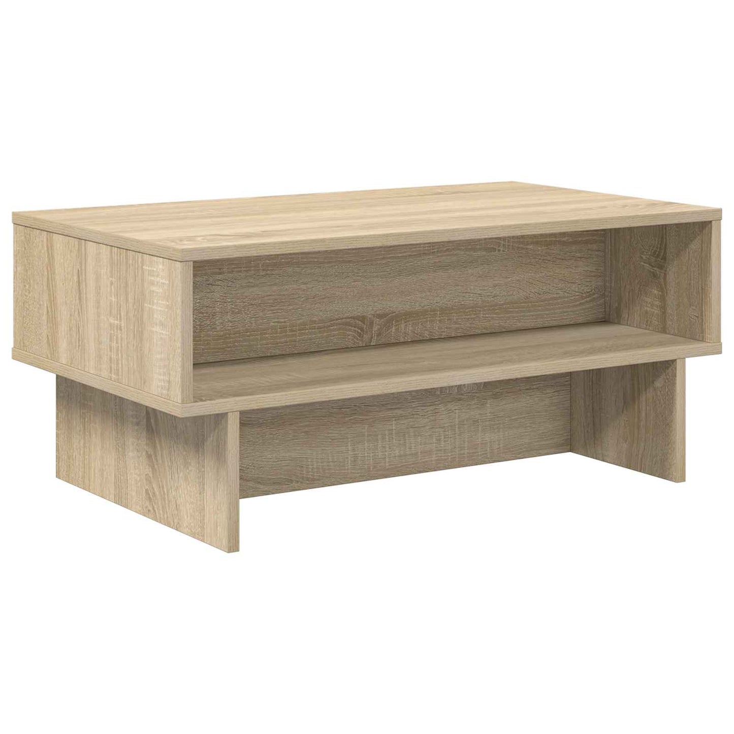 Salontafel Sonoma Eiken 80 x 46 x 35 cm Bewerkt hout is nu te koop bij PeponiXL, paradijselijk wonen!