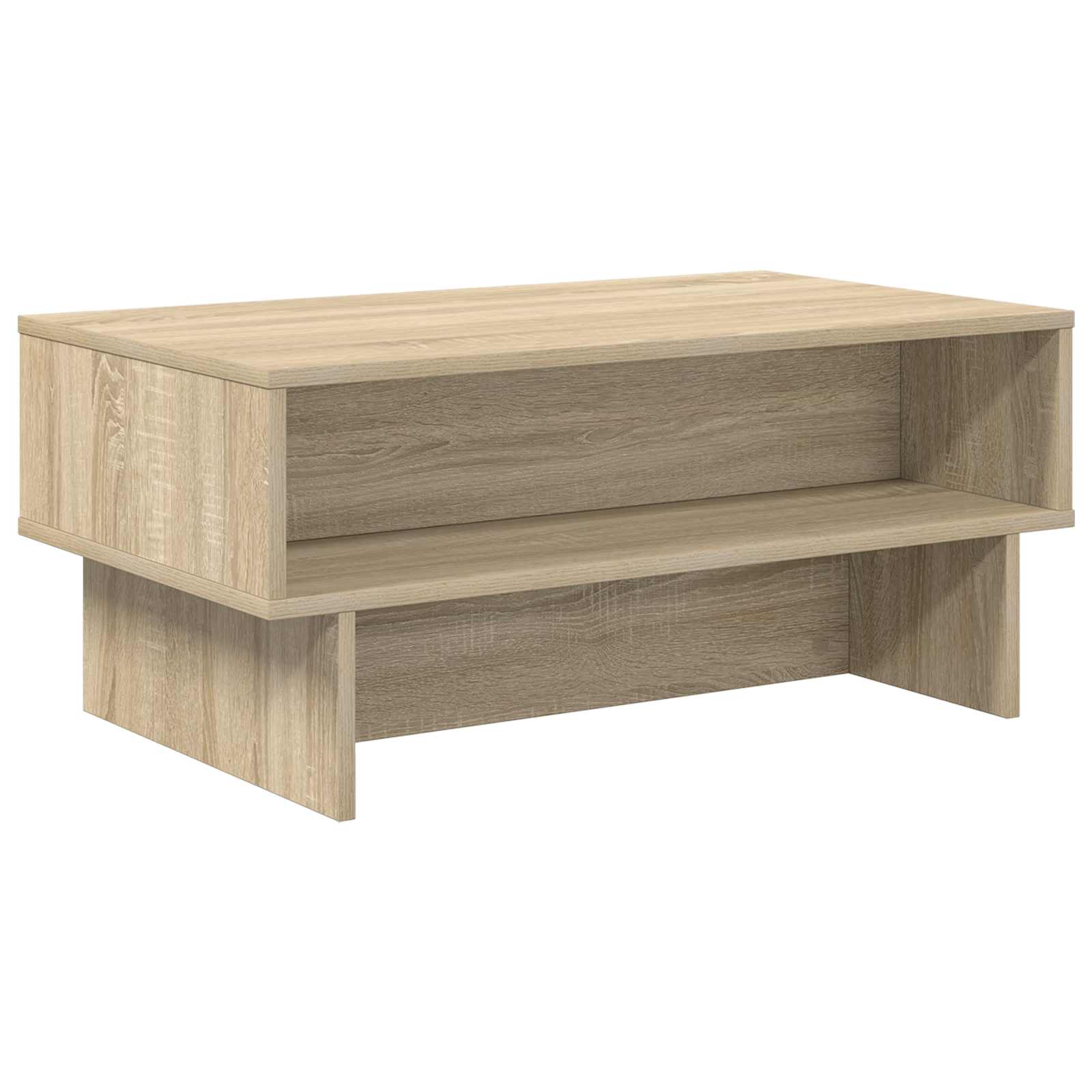 Salontafel Sonoma Eiken 80 x 46 x 35 cm Bewerkt hout is nu te koop bij PeponiXL, paradijselijk wonen!