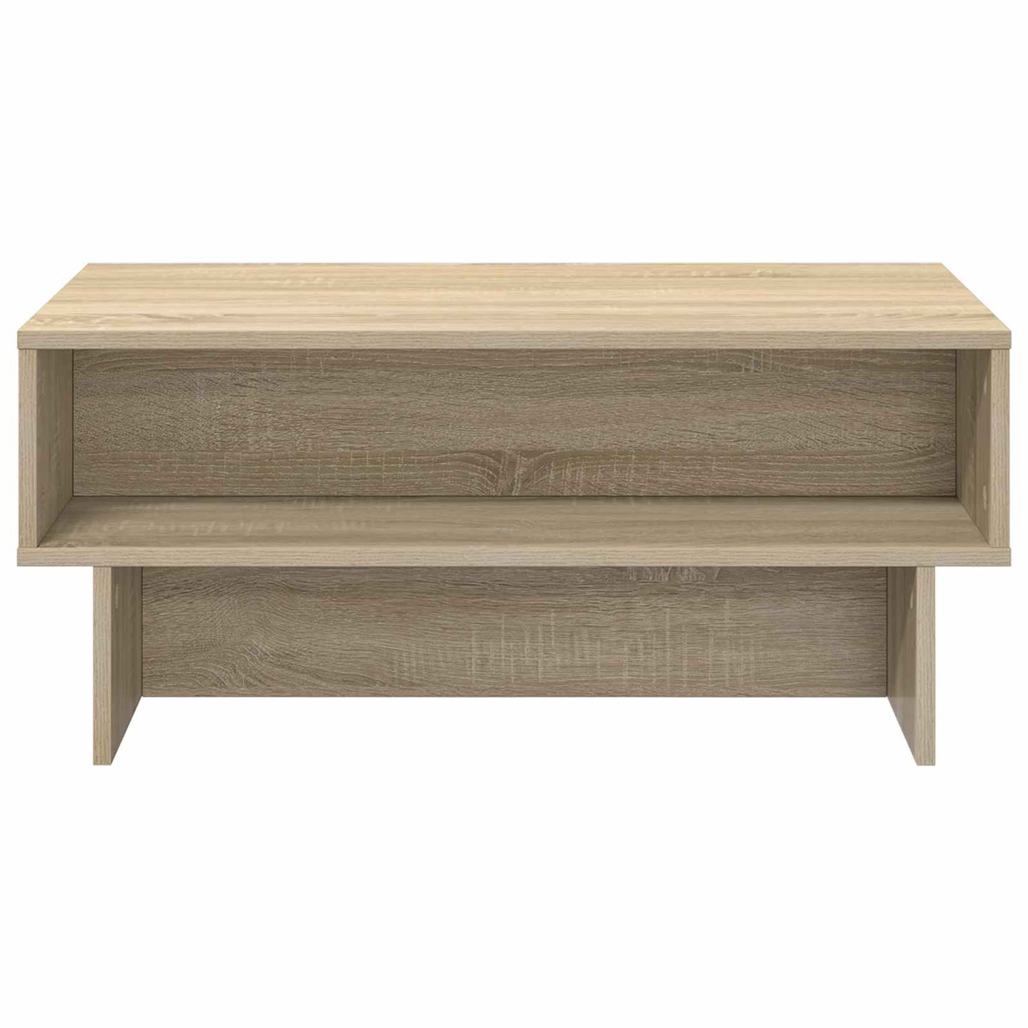 Salontafel Sonoma Eiken 80 x 46 x 35 cm Bewerkt hout is nu te koop bij PeponiXL, paradijselijk wonen!