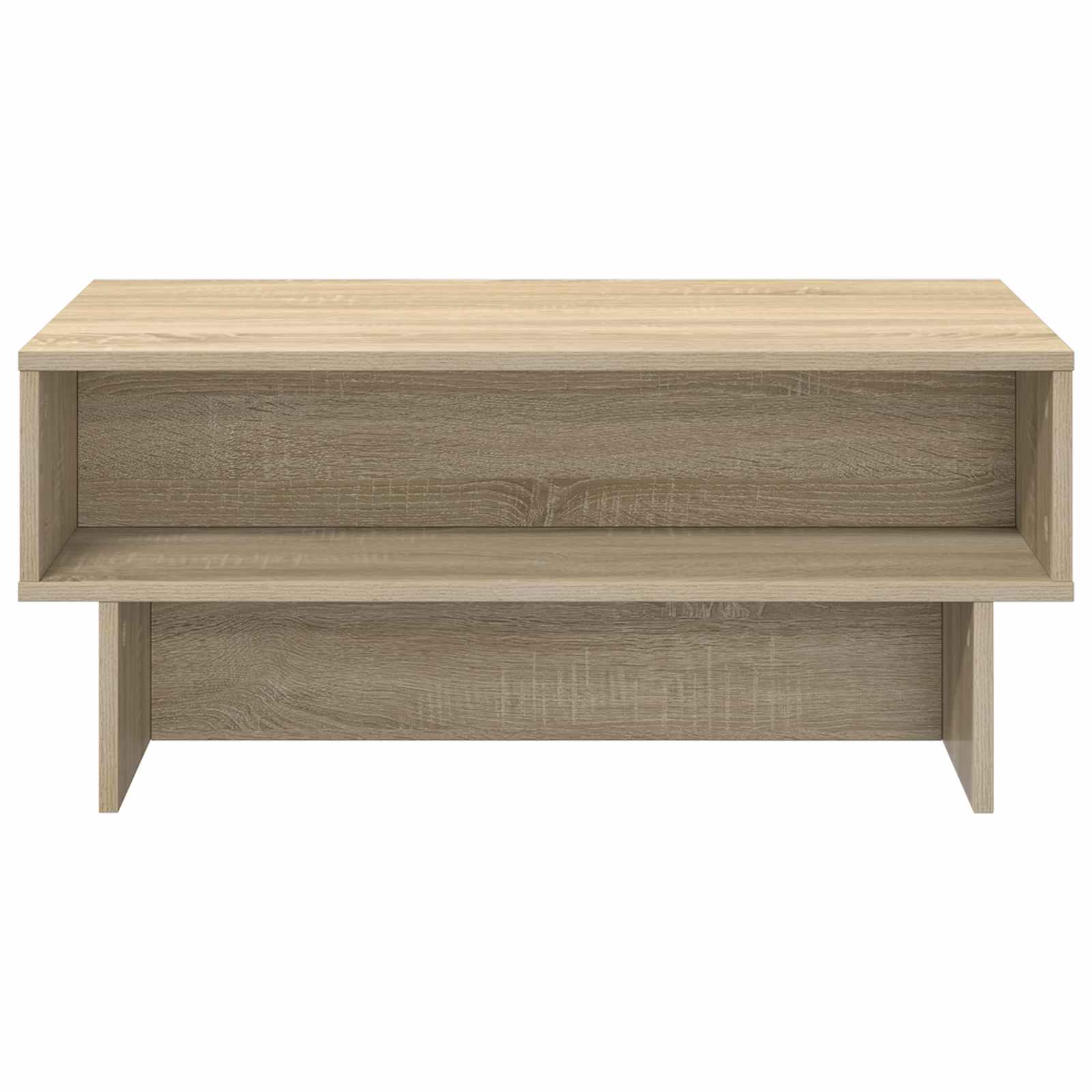 Salontafel Sonoma Eiken 80 x 46 x 35 cm Bewerkt hout is nu te koop bij PeponiXL, paradijselijk wonen!