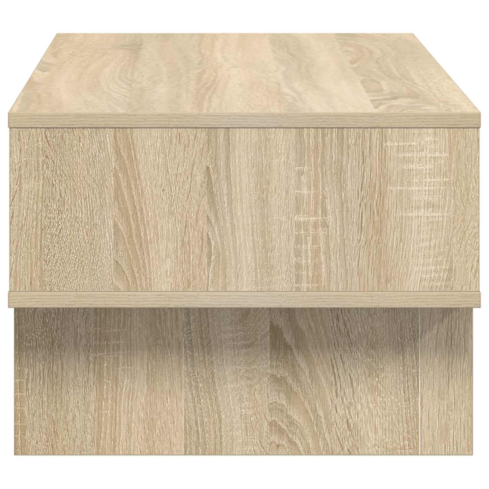 Salontafel Sonoma Eiken 80 x 46 x 35 cm Bewerkt hout is nu te koop bij PeponiXL, paradijselijk wonen!