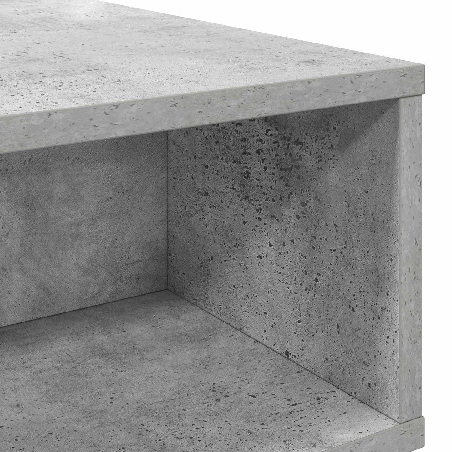 Salontafel Beton Grijs 80 x 46 x 35 cm Bewerkt hout is nu te koop bij PeponiXL, paradijselijk wonen!