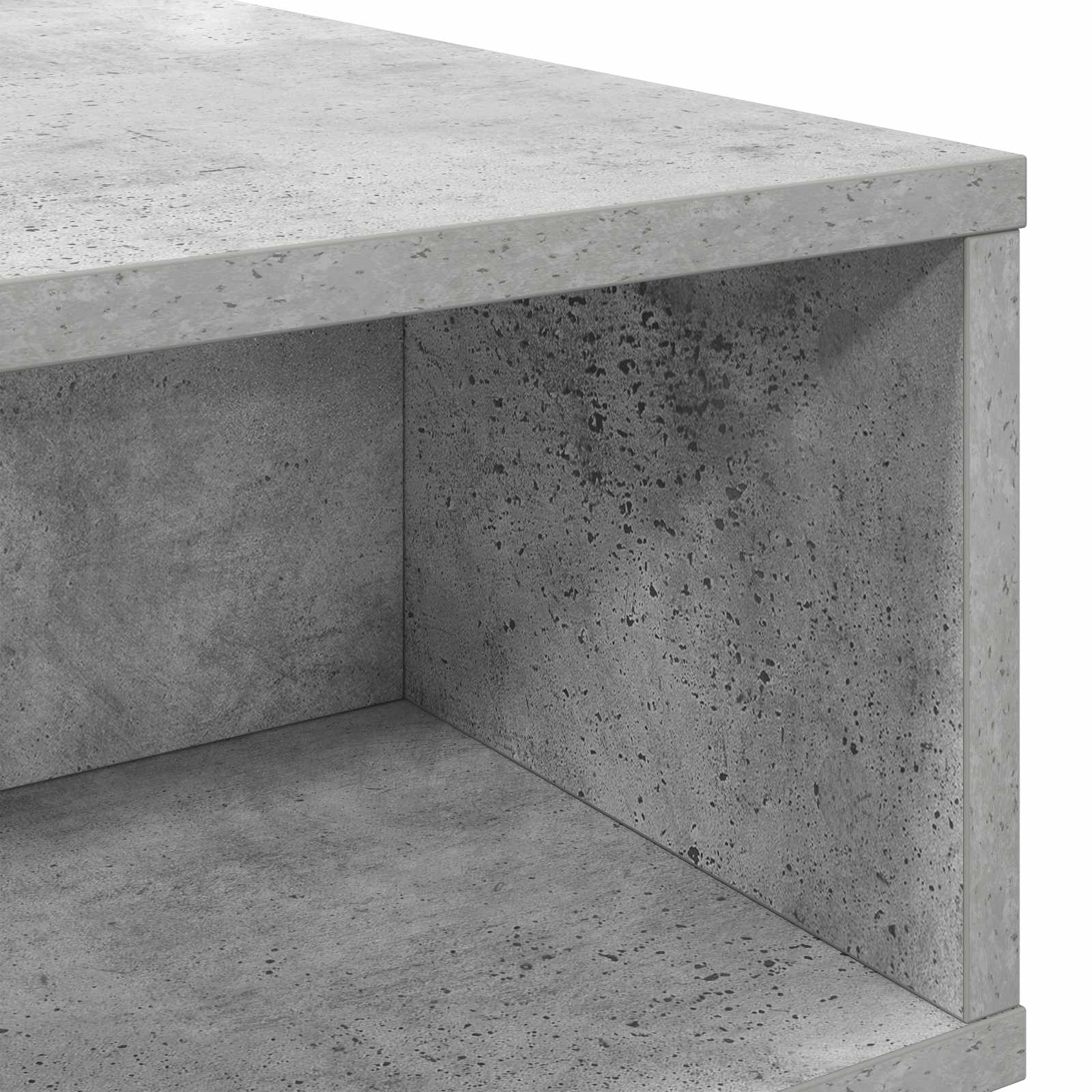 Salontafel Beton Grijs 80 x 46 x 35 cm Bewerkt hout is nu te koop bij PeponiXL, paradijselijk wonen!
