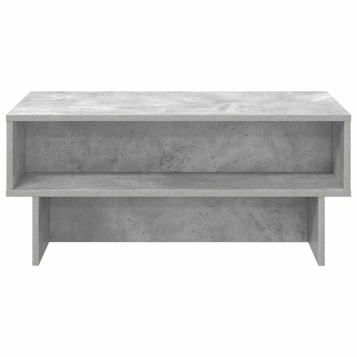 Salontafel Beton Grijs 80 x 46 x 35 cm Bewerkt hout is nu te koop bij PeponiXL, paradijselijk wonen!