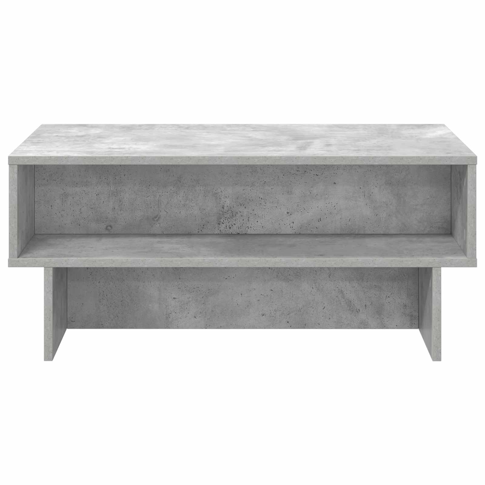 Salontafel Beton Grijs 80 x 46 x 35 cm Bewerkt hout is nu te koop bij PeponiXL, paradijselijk wonen!