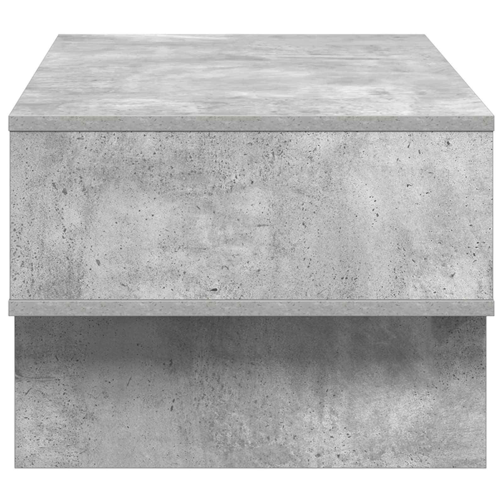 Salontafel Beton Grijs 80 x 46 x 35 cm Bewerkt hout is nu te koop bij PeponiXL, paradijselijk wonen!