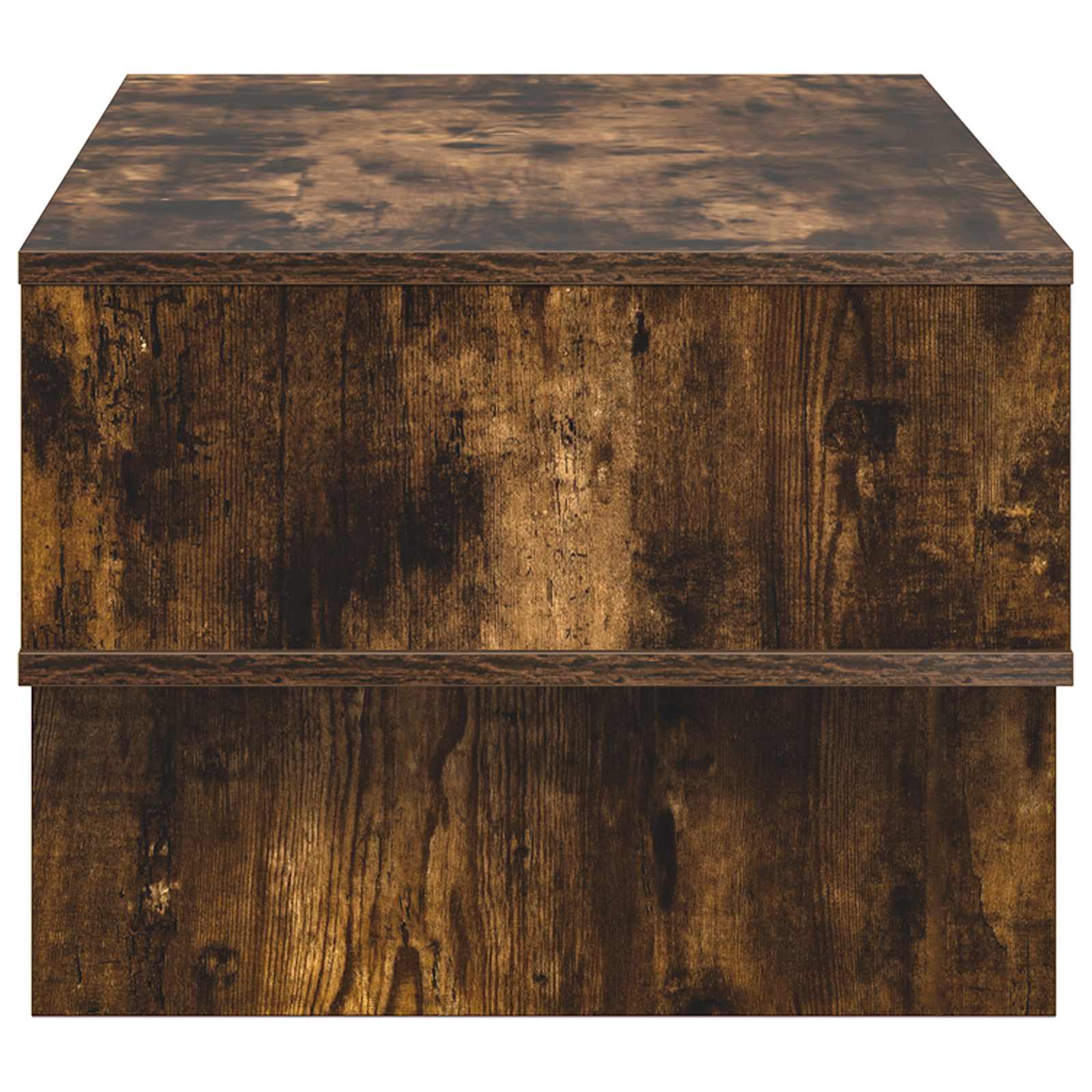 Salontafel Gerookt eiken 80 x 46 x 35 cm Bewerkt hout is nu te koop bij PeponiXL, paradijselijk wonen!