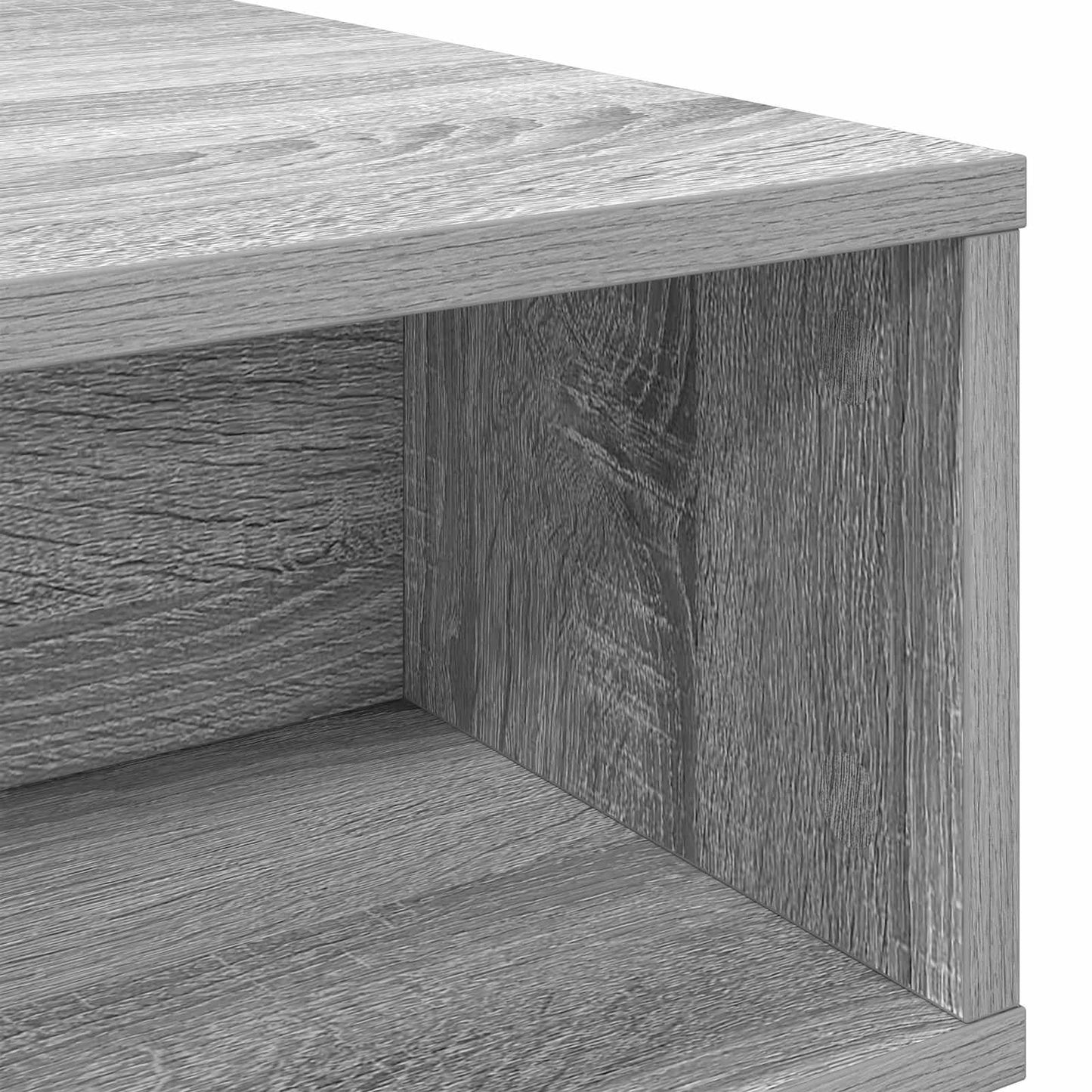Salontafel Grijs Sonoma 80 x 46 x 35 cm Bewerkt hout is nu te koop bij PeponiXL, paradijselijk wonen!