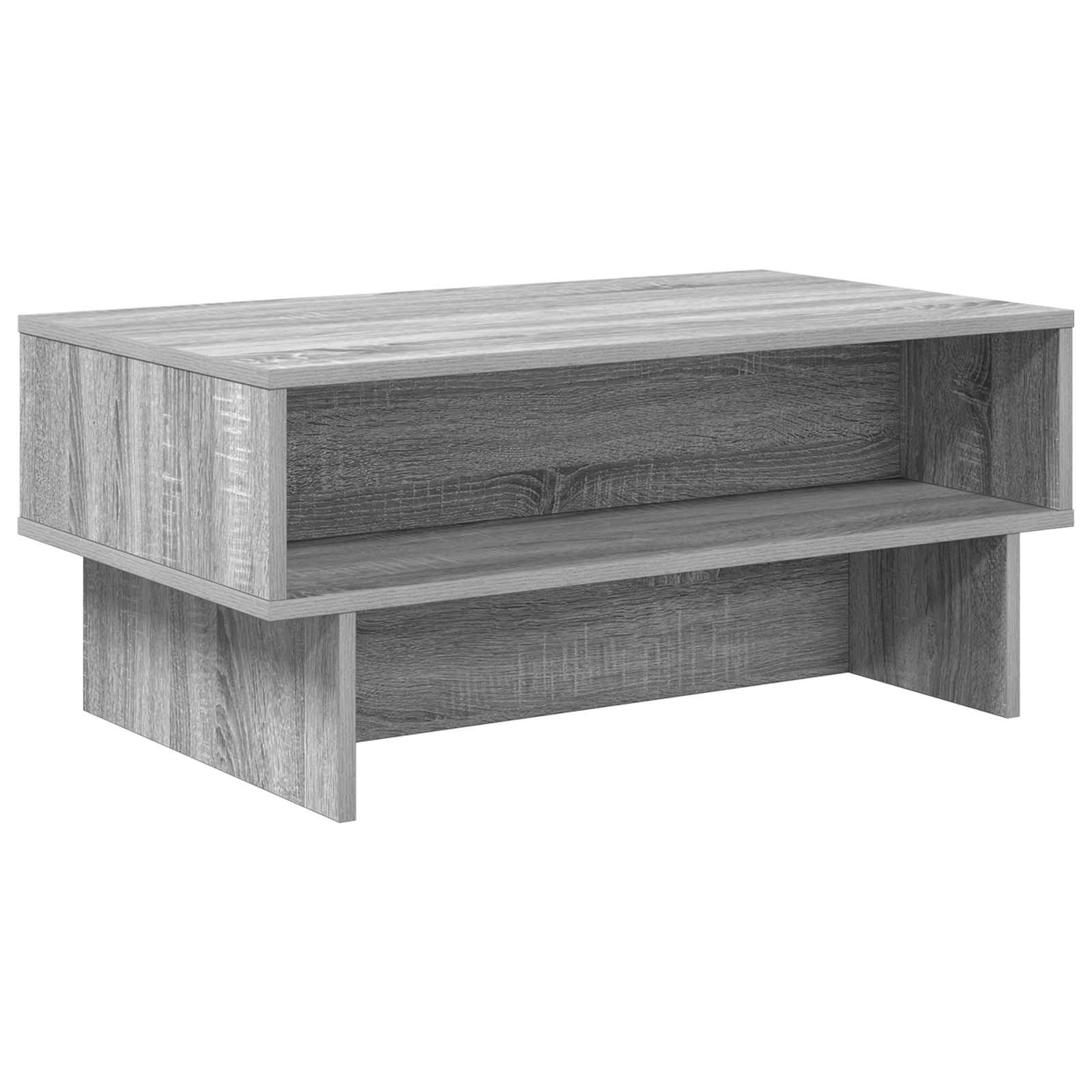 Salontafel Grijs Sonoma 80 x 46 x 35 cm Bewerkt hout is nu te koop bij PeponiXL, paradijselijk wonen!