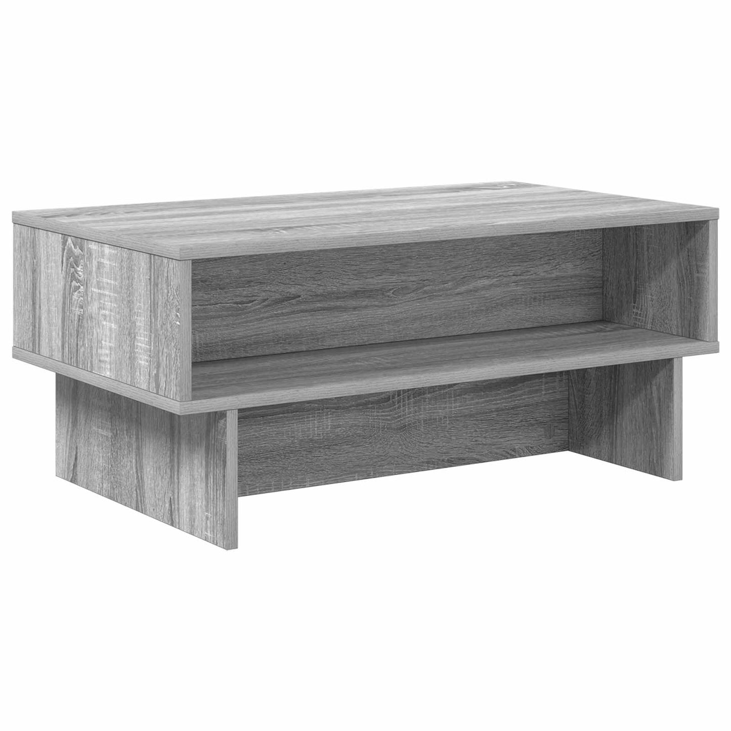 Salontafel Grijs Sonoma 80 x 46 x 35 cm Bewerkt hout is nu te koop bij PeponiXL, paradijselijk wonen!