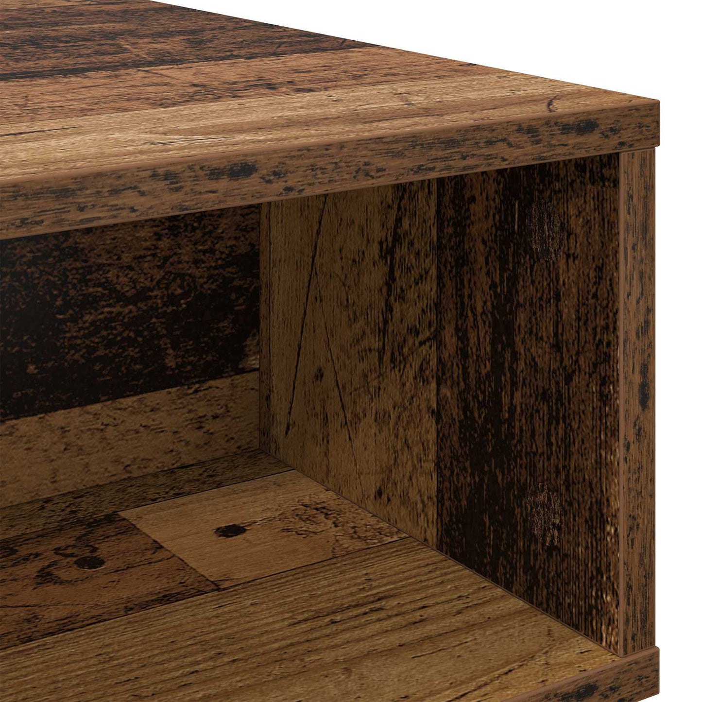 Salontafel Oudhout 80 x 46 x 35 cm Bewerkt hout is nu te koop bij PeponiXL, paradijselijk wonen!