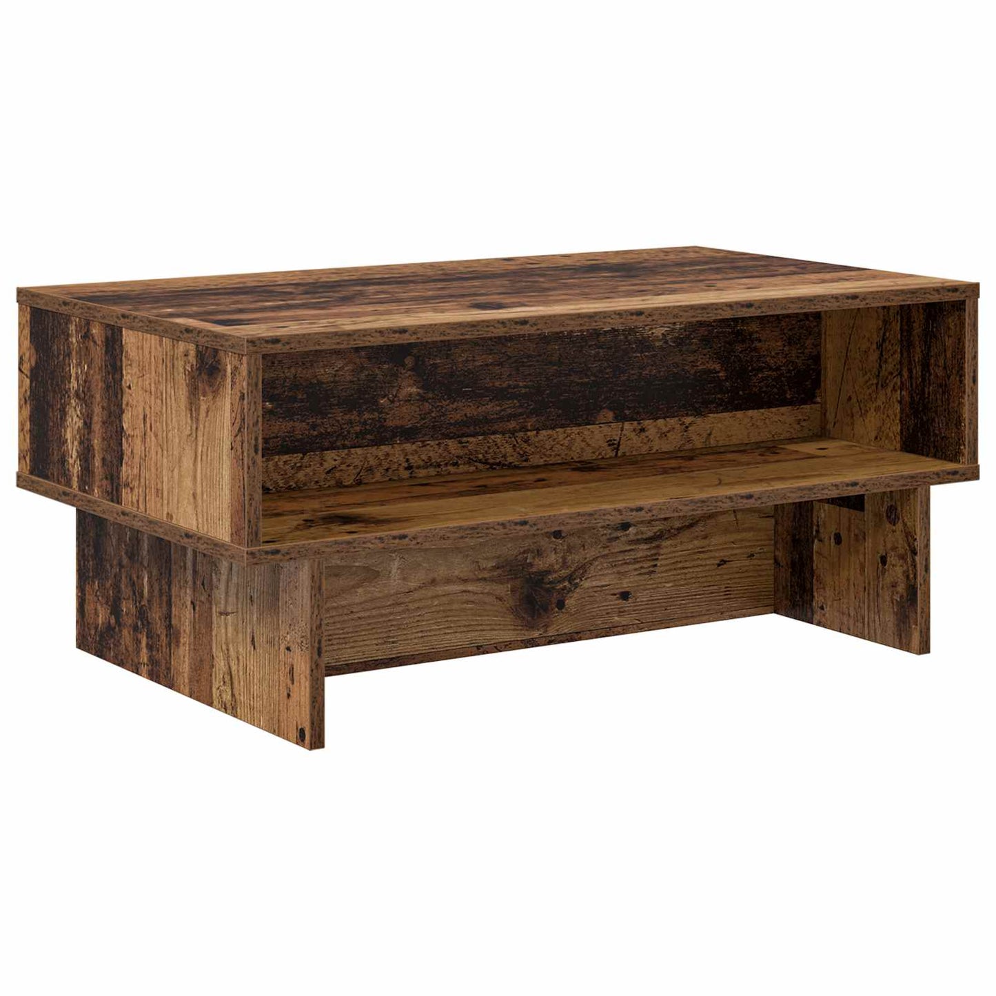 Salontafel Oudhout 80 x 46 x 35 cm Bewerkt hout is nu te koop bij PeponiXL, paradijselijk wonen!