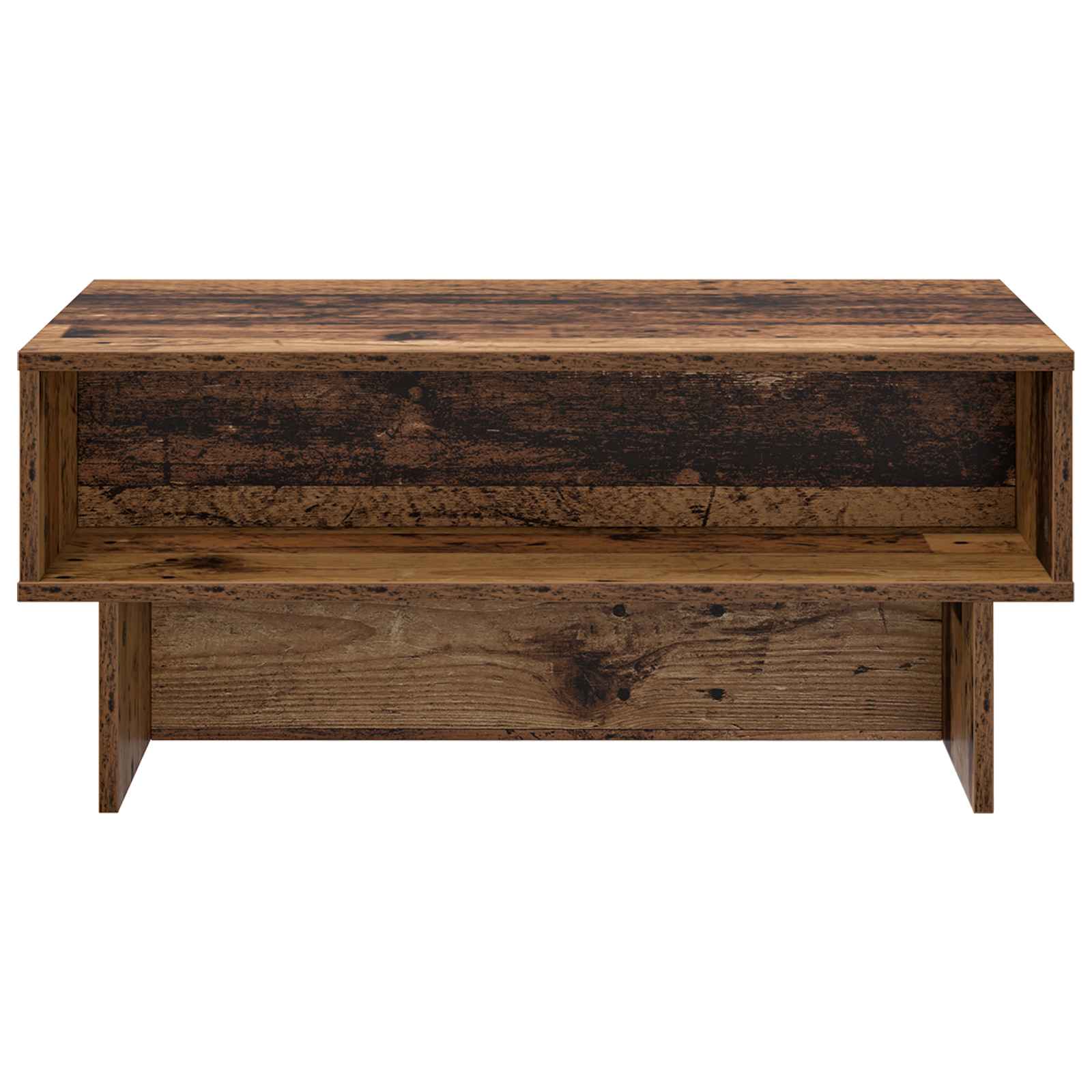 Salontafel Oudhout 80 x 46 x 35 cm Bewerkt hout is nu te koop bij PeponiXL, paradijselijk wonen!