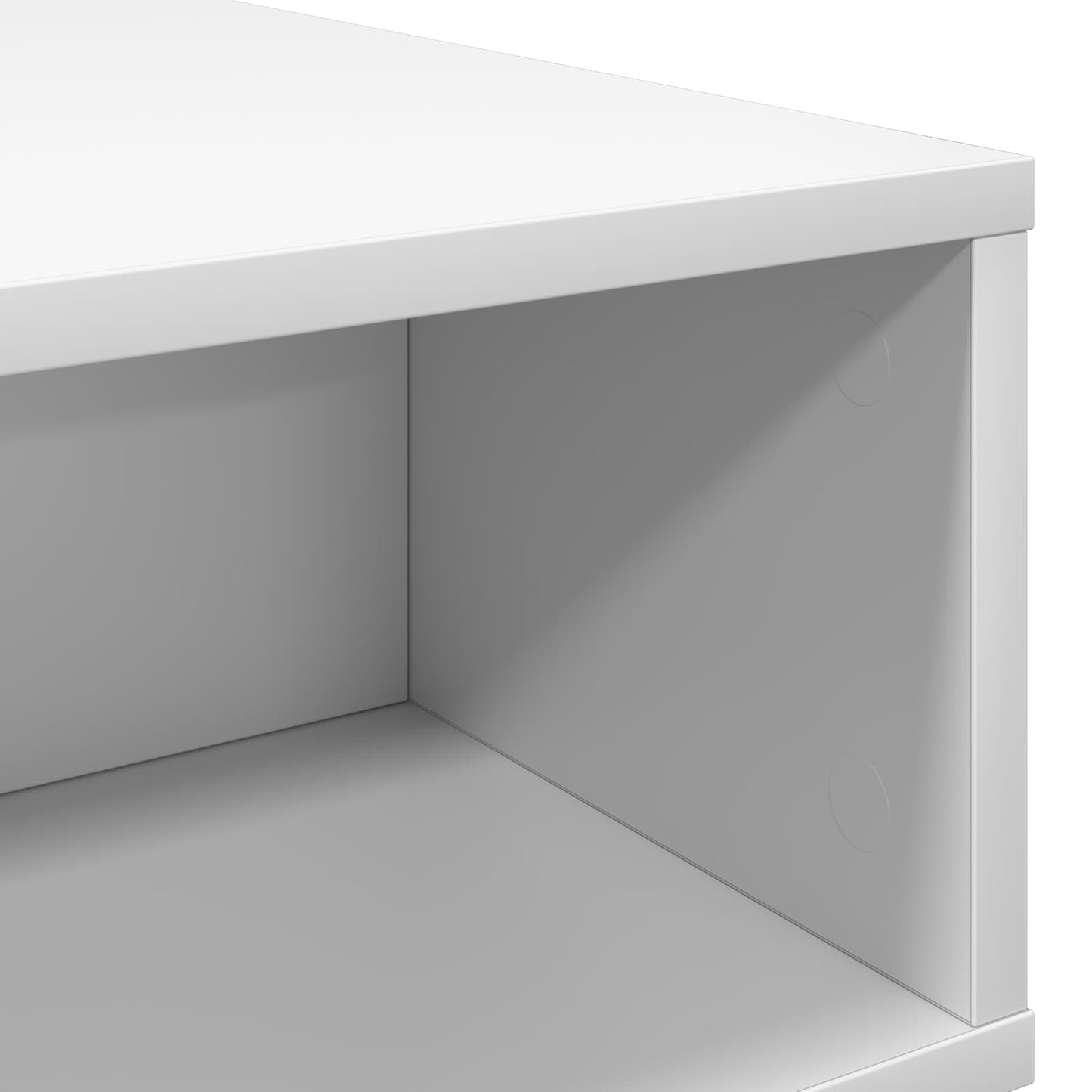 Salontafel Wit 48 x 46 x 35 cm Bewerkt hout is nu te koop bij PeponiXL, paradijselijk wonen!