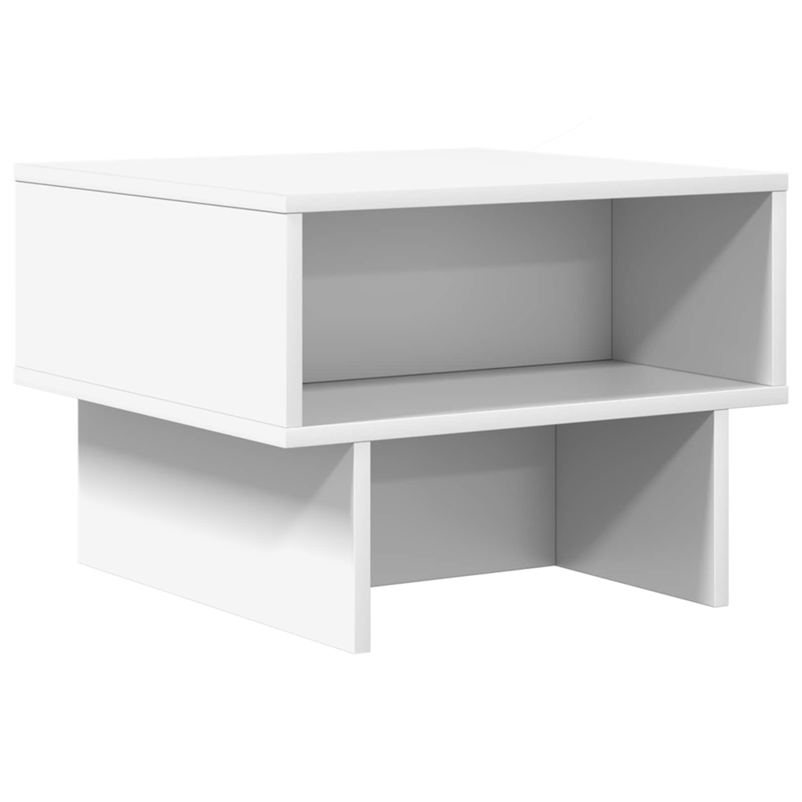 Salontafel Wit 48 x 46 x 35 cm Bewerkt hout is nu te koop bij PeponiXL, paradijselijk wonen!