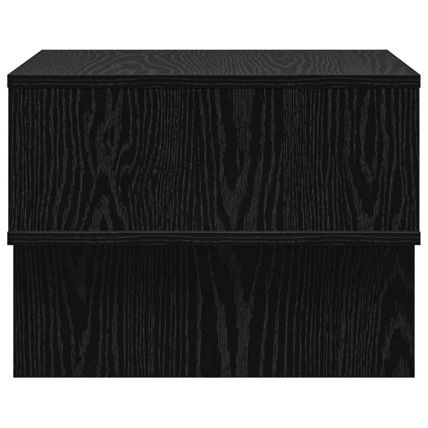 Salontafel Zwart Eiken 48 x 46 x 35 cm Bewerkt hout is nu te koop bij PeponiXL, paradijselijk wonen!