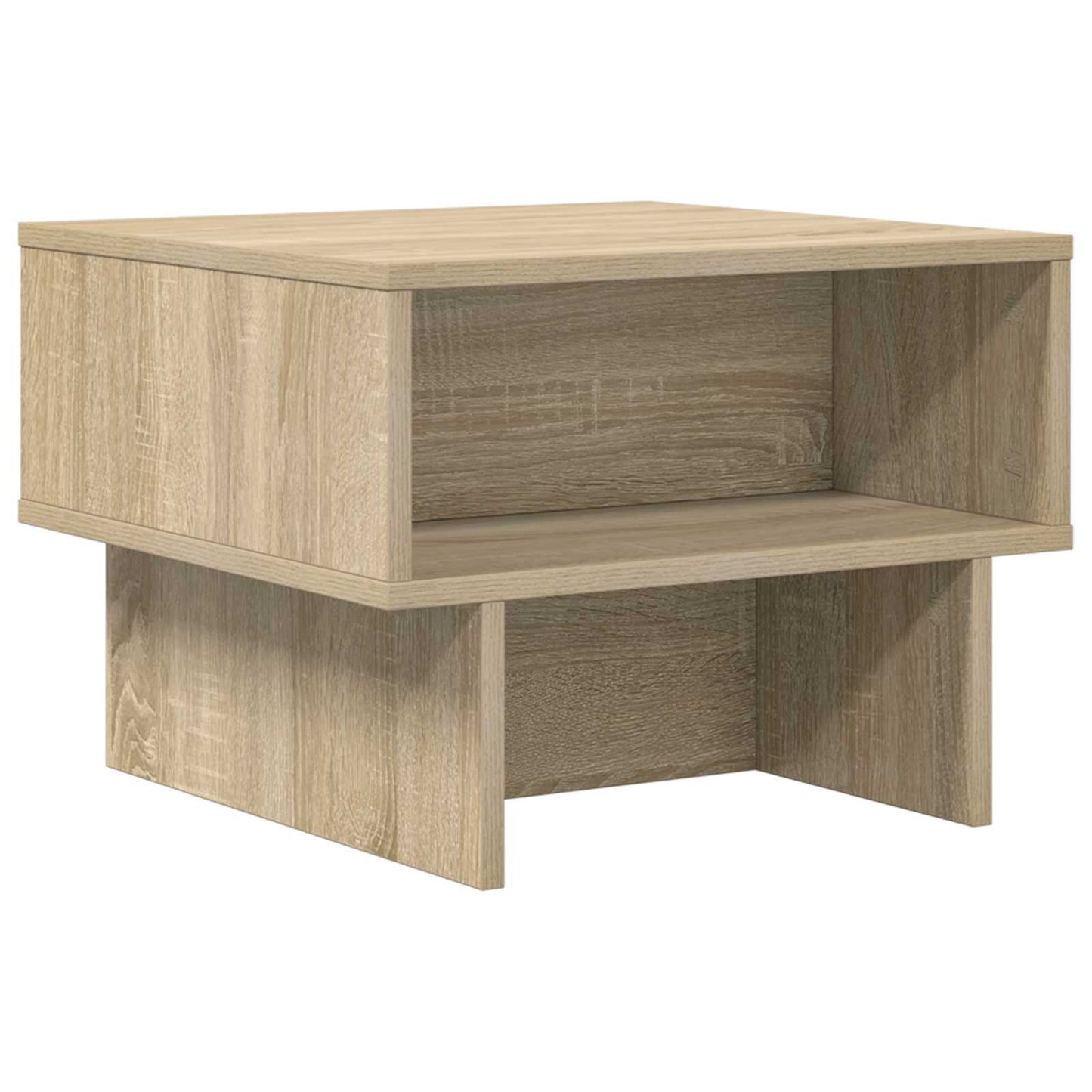 Salontafel Sonoma Eiken 48 x 46 x 35 cm Bewerkt hout is nu te koop bij PeponiXL, paradijselijk wonen!