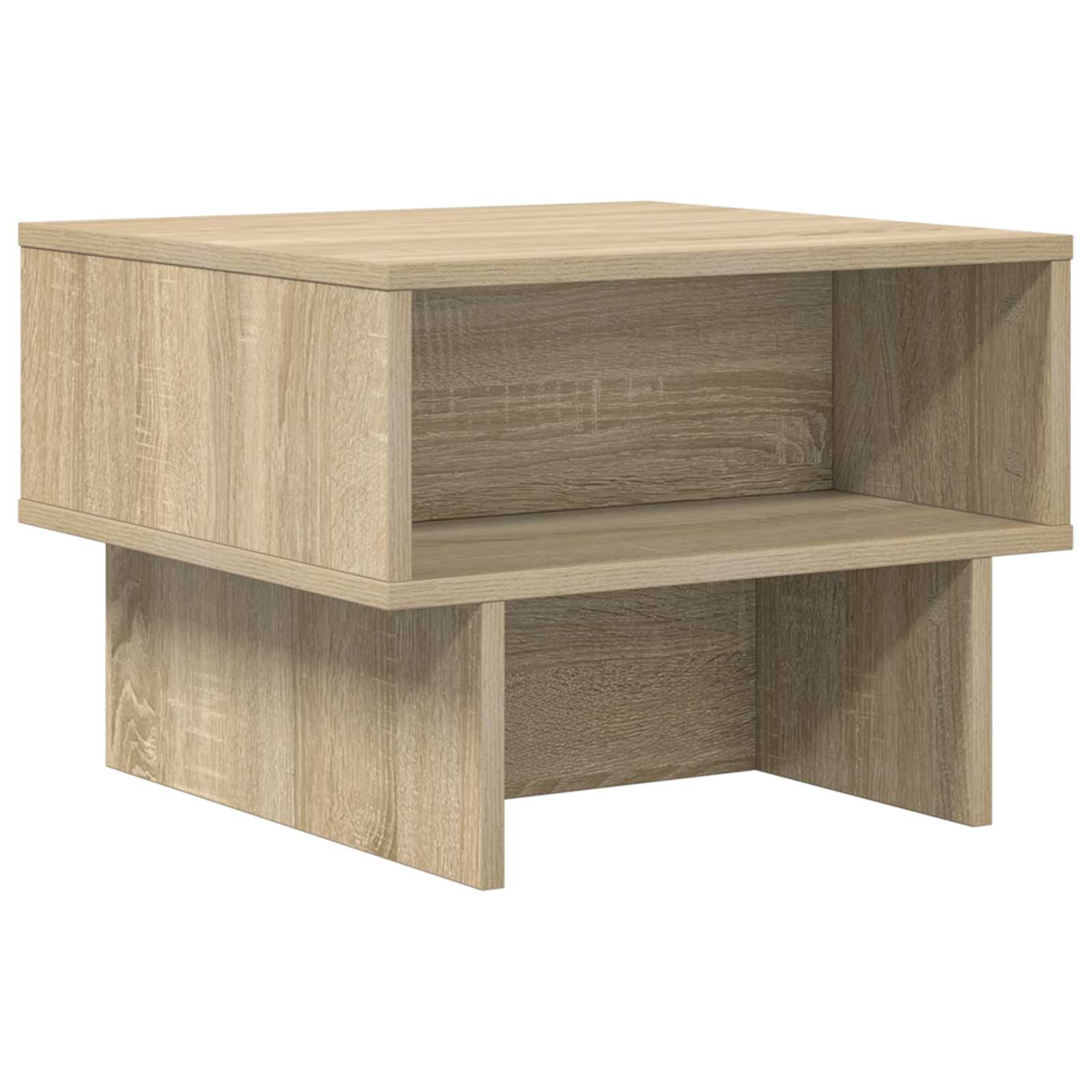 Salontafel Sonoma Eiken 48 x 46 x 35 cm Bewerkt hout is nu te koop bij PeponiXL, paradijselijk wonen!